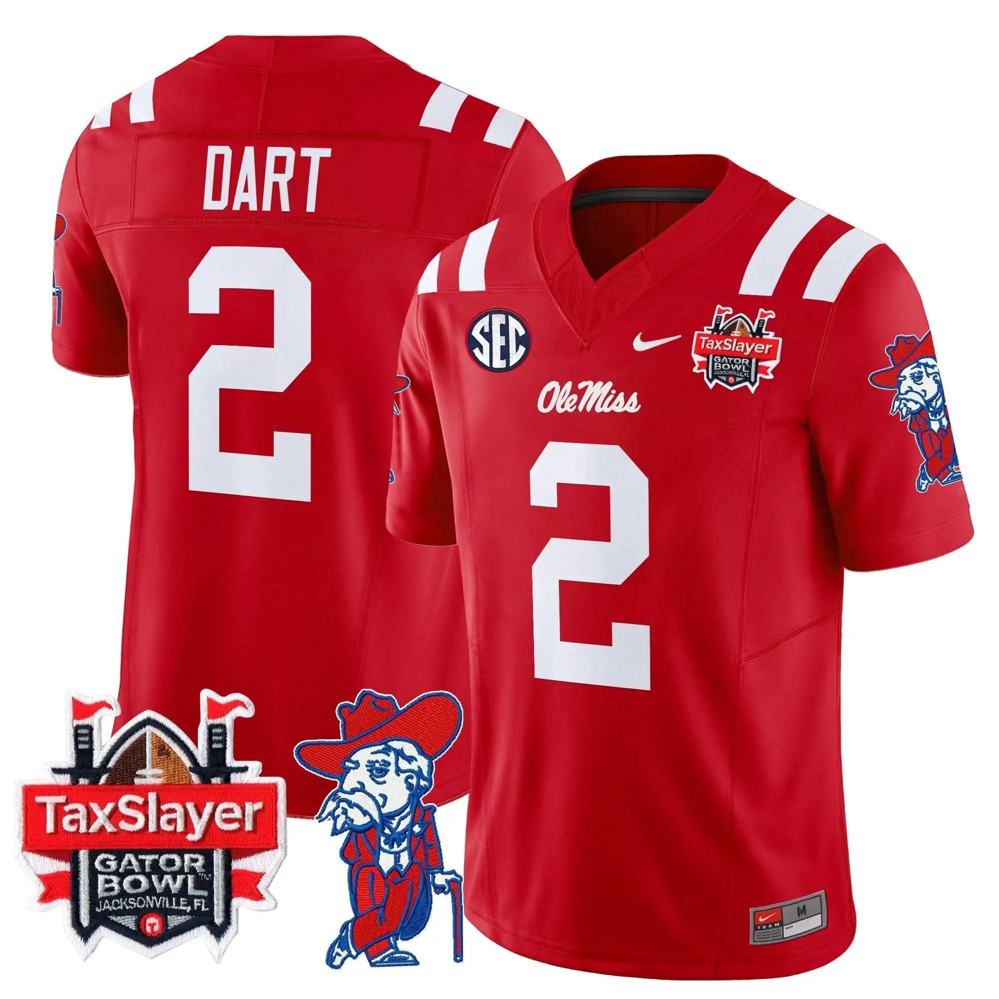 OMB 2025 Gator Bowl Patch Vapor Limited Jersey by Ole Miss Rebels