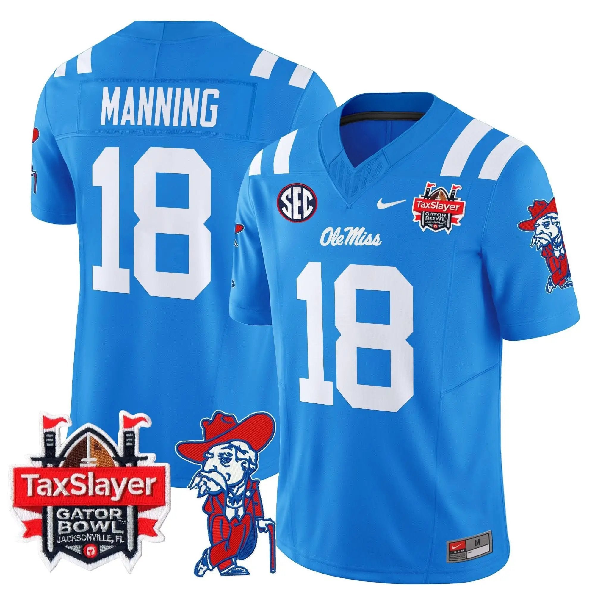 OMB 2025 Gator Bowl Patch Vapor Limited Jersey by Ole Miss Rebels