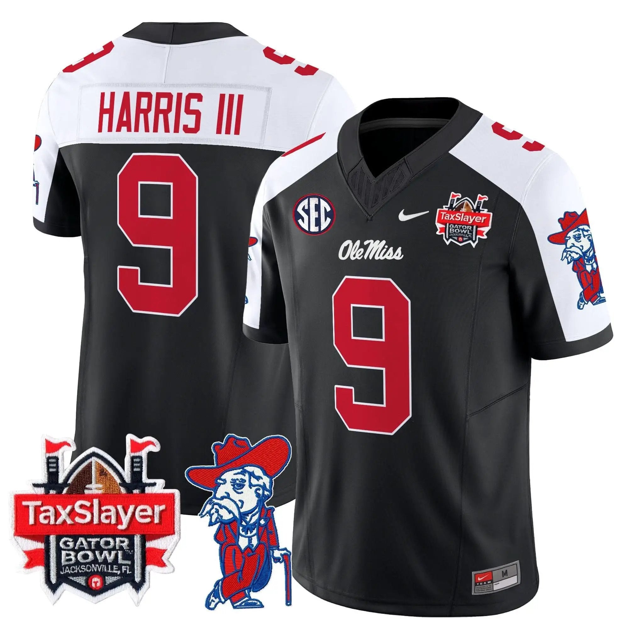 OMB 2025 Gator Bowl Patch Vapor Limited Jersey by Ole Miss Rebels