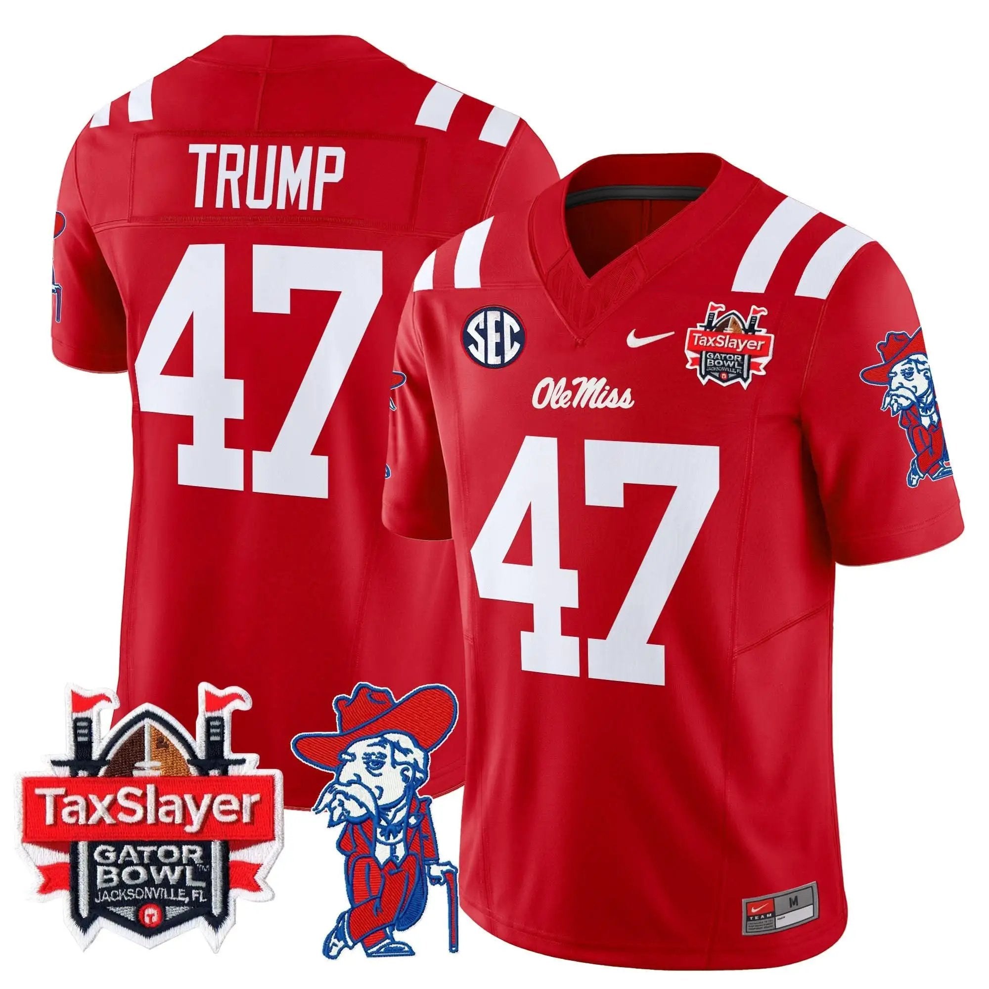 OMB 2025 Gator Bowl Patch Vapor Limited Jersey by Ole Miss Rebels