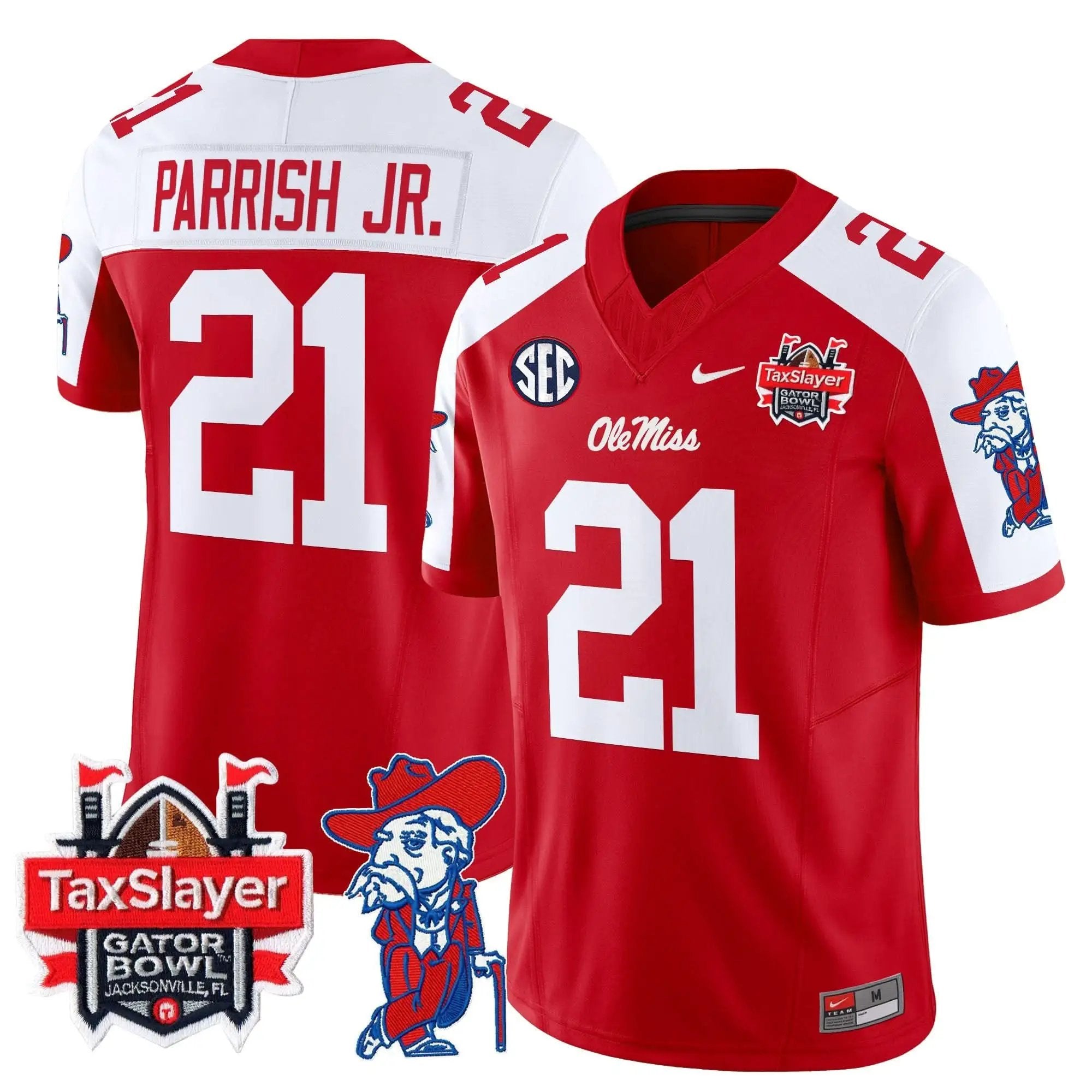 OMB 2025 Gator Bowl Patch Vapor Limited Jersey by Ole Miss Rebels