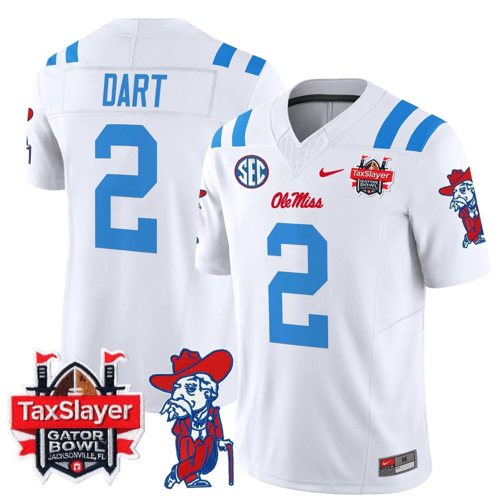 OMB 2025 Gator Bowl Patch Vapor Limited Jersey by Ole Miss Rebels