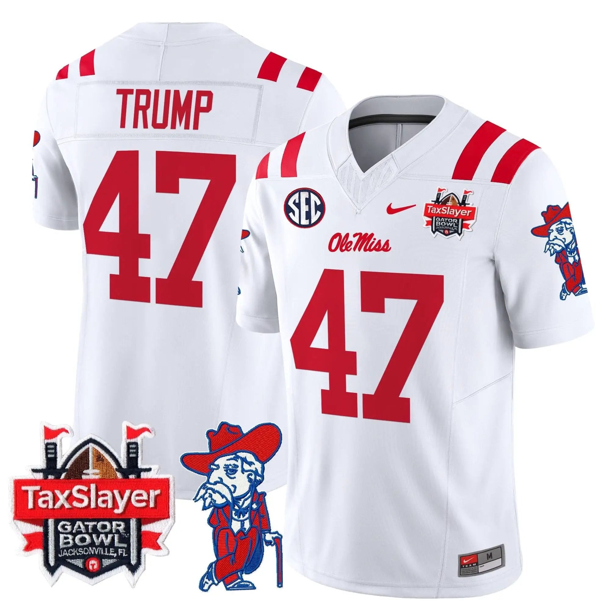 OMB 2025 Gator Bowl Patch Vapor Limited Jersey by Ole Miss Rebels