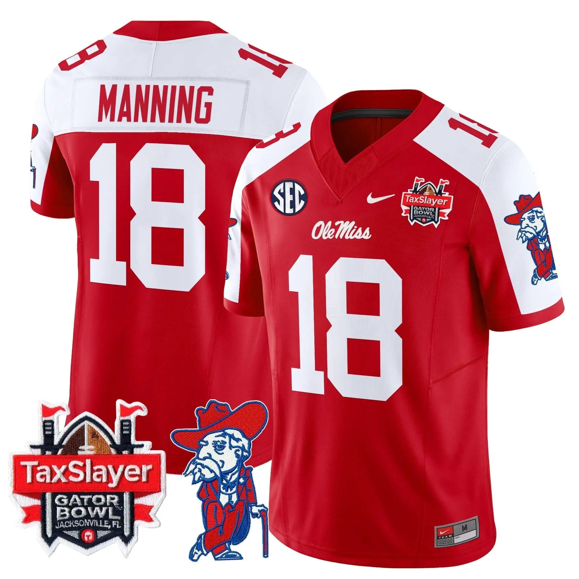 OMB 2025 Gator Bowl Patch Vapor Limited Jersey by Ole Miss Rebels