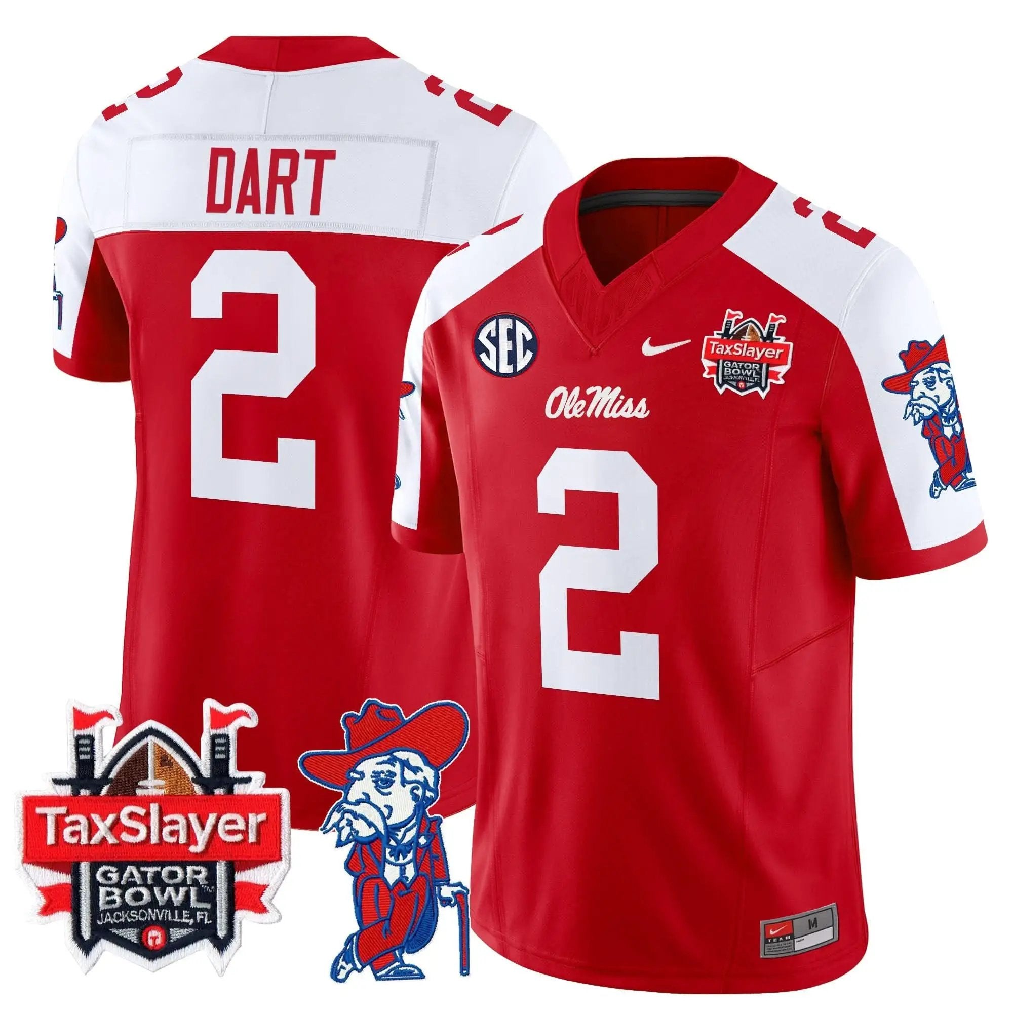 OMB 2025 Gator Bowl Patch Vapor Limited Jersey by Ole Miss Rebels