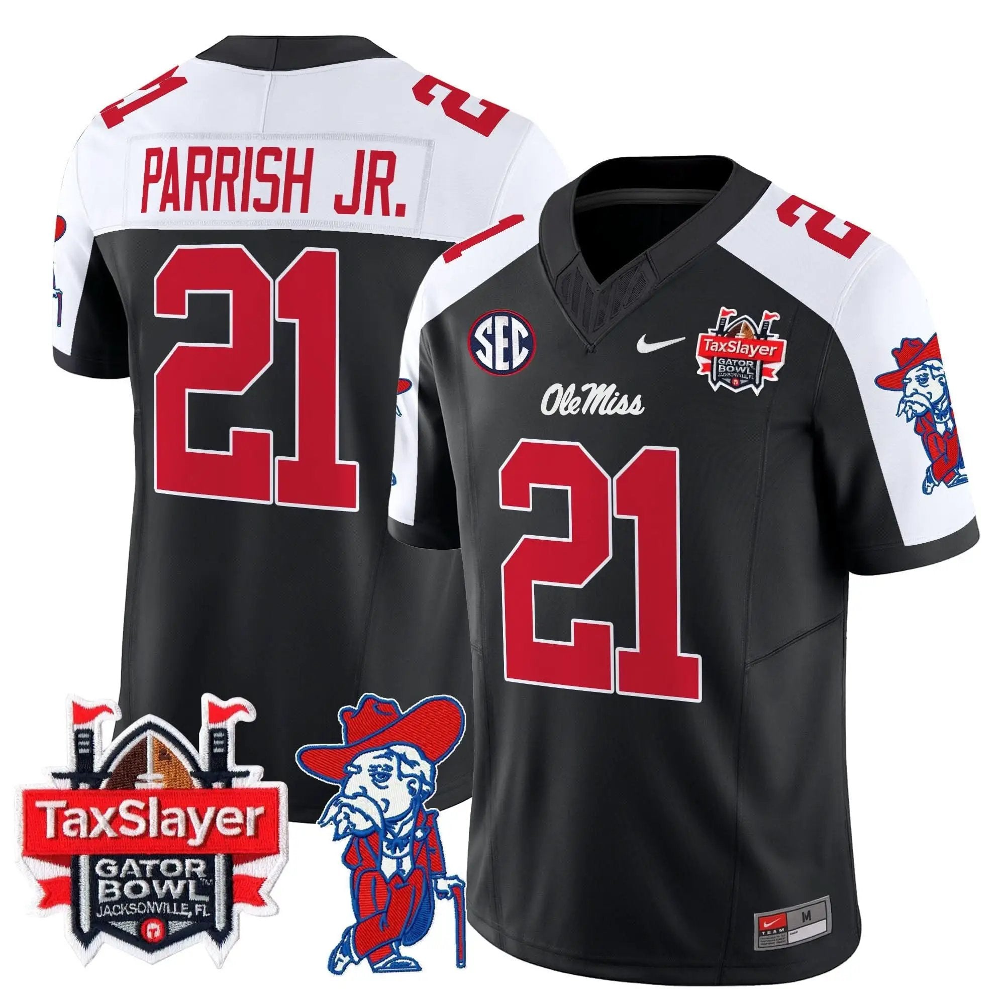 OMB 2025 Gator Bowl Patch Vapor Limited Jersey by Ole Miss Rebels