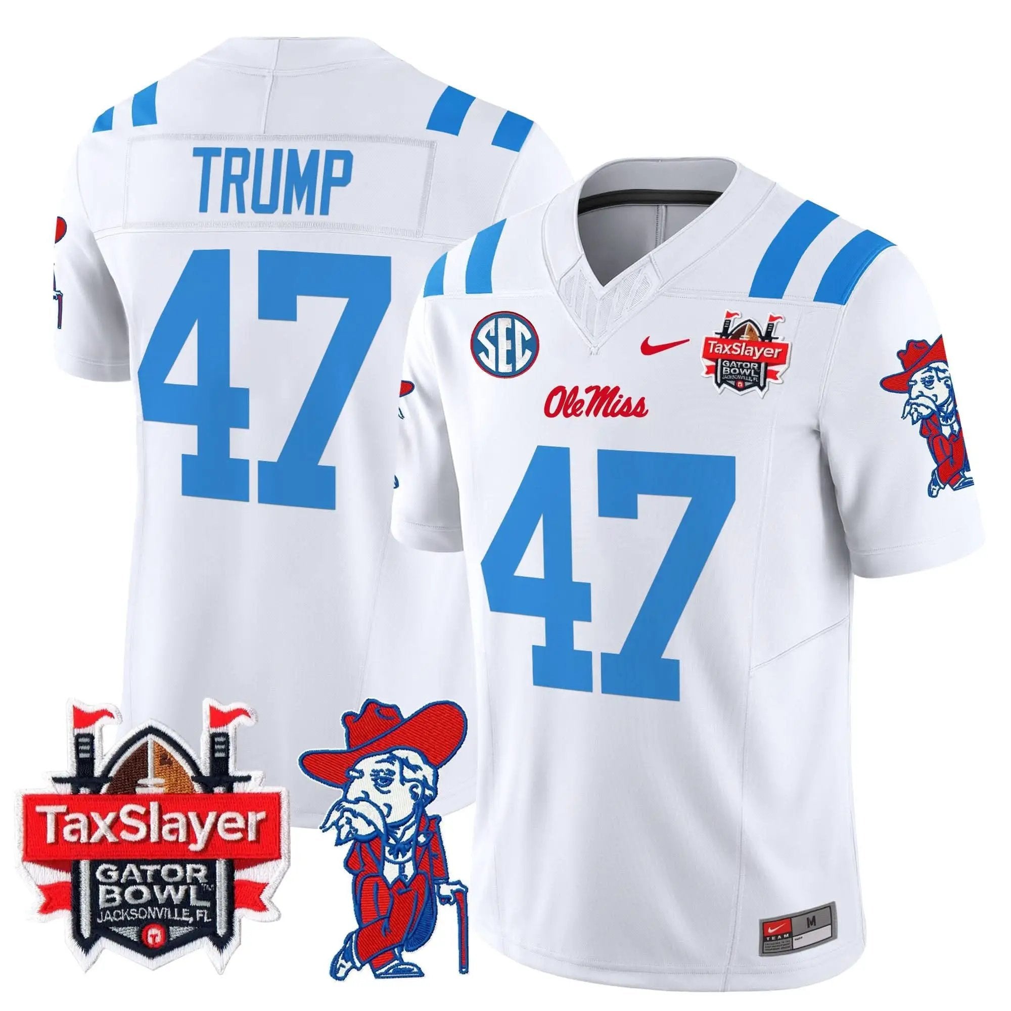 OMB 2025 Gator Bowl Patch Vapor Limited Jersey by Ole Miss Rebels
