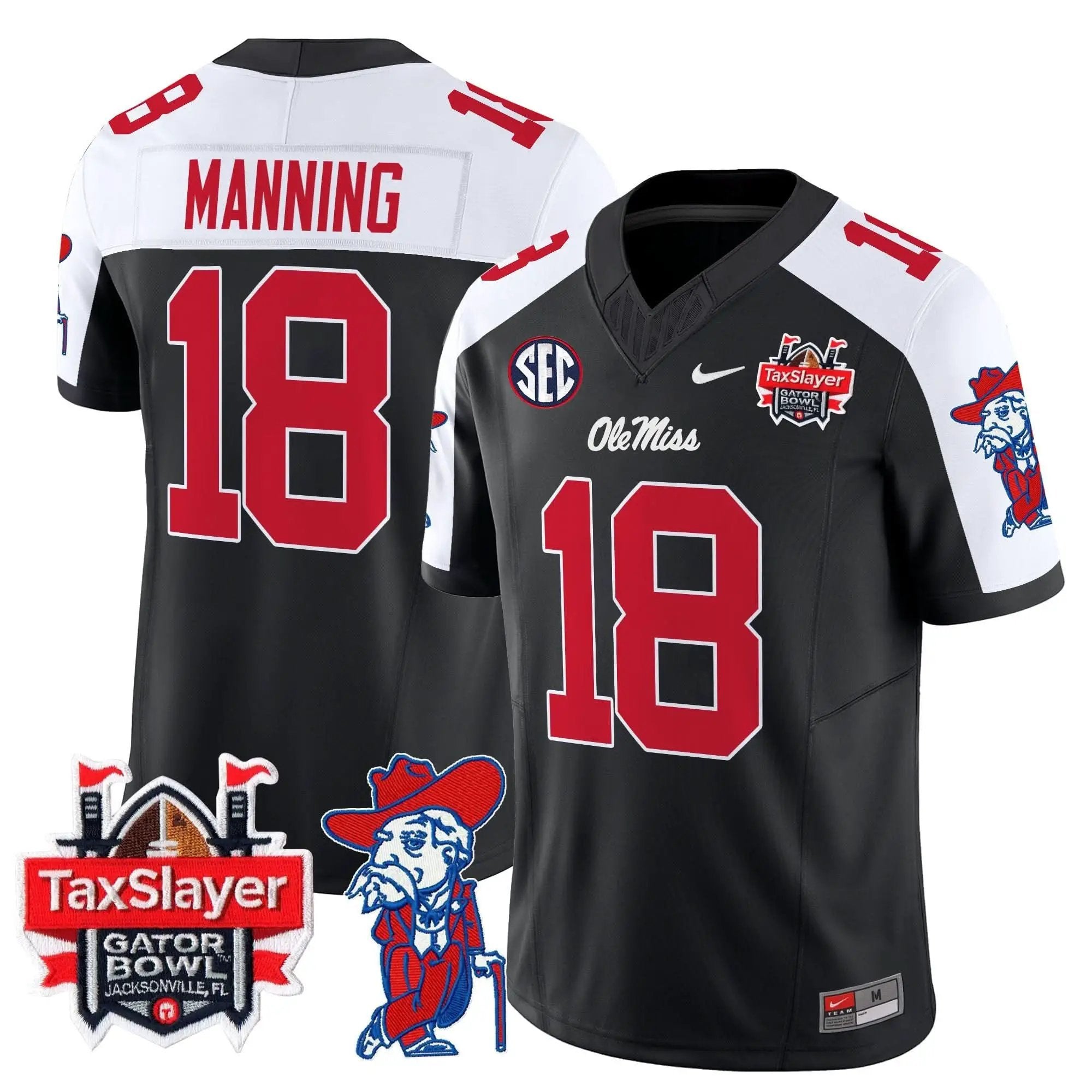 OMB 2025 Gator Bowl Patch Vapor Limited Jersey by Ole Miss Rebels