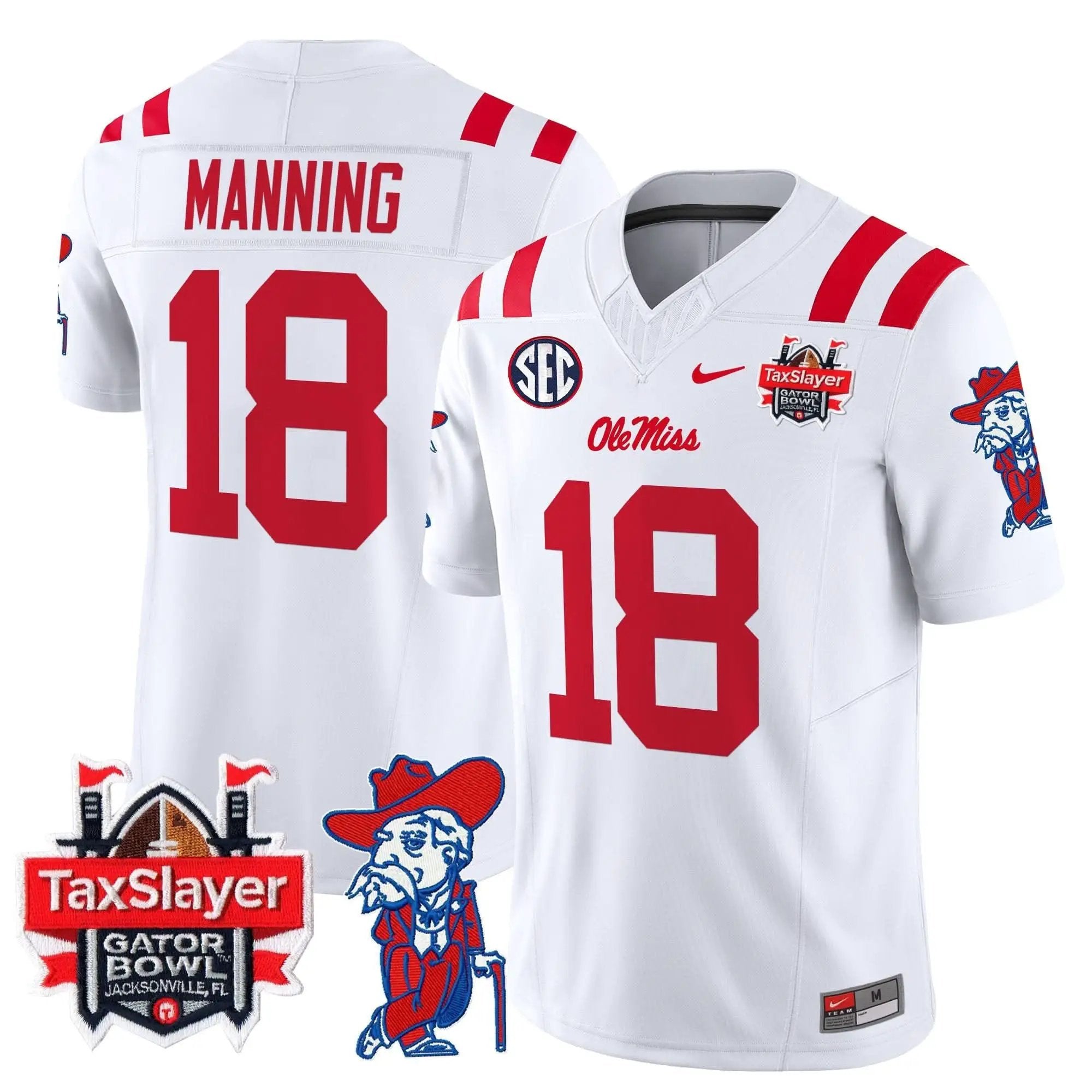 OMB 2025 Gator Bowl Patch Vapor Limited Jersey by Ole Miss Rebels