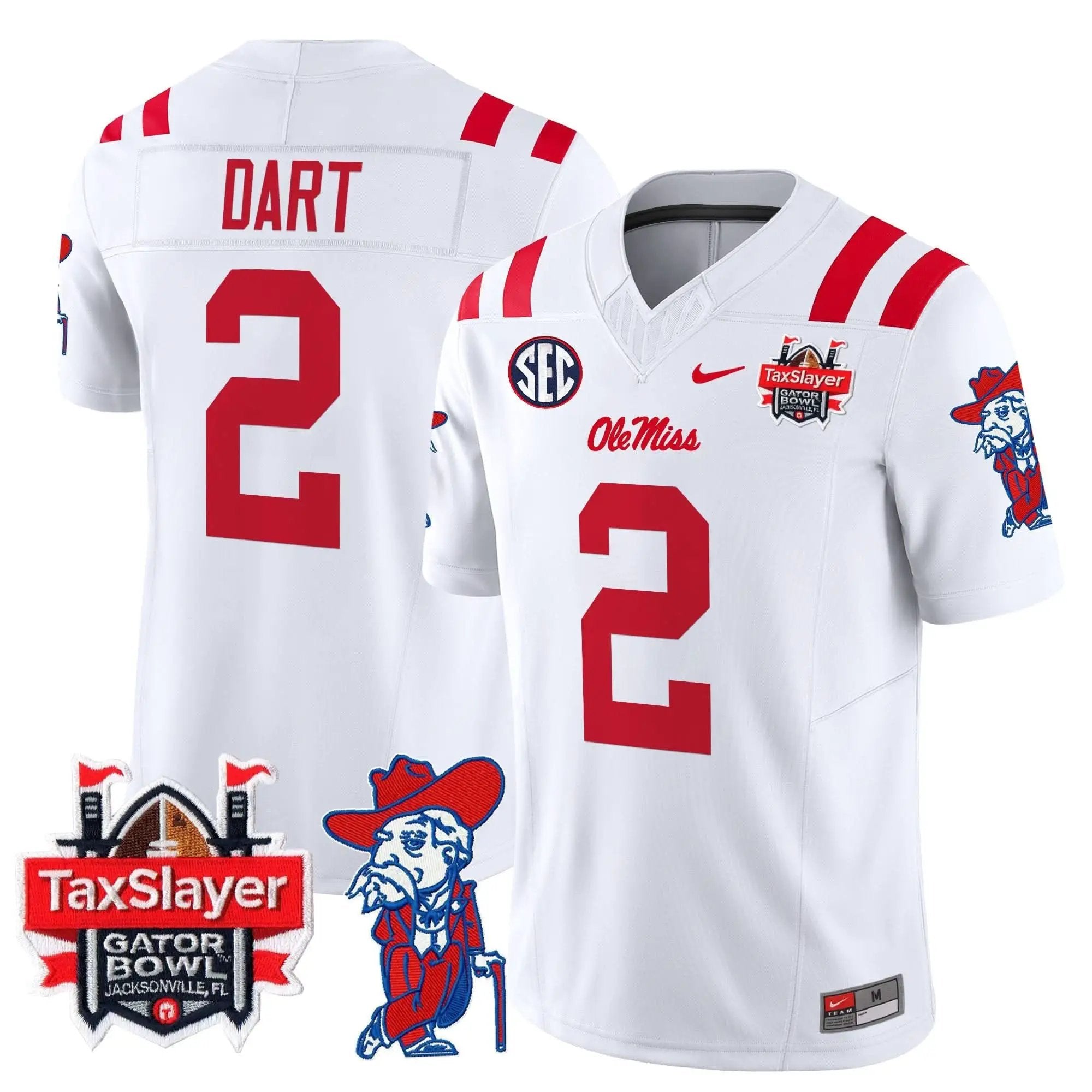 OMB 2025 Gator Bowl Patch Vapor Limited Jersey by Ole Miss Rebels