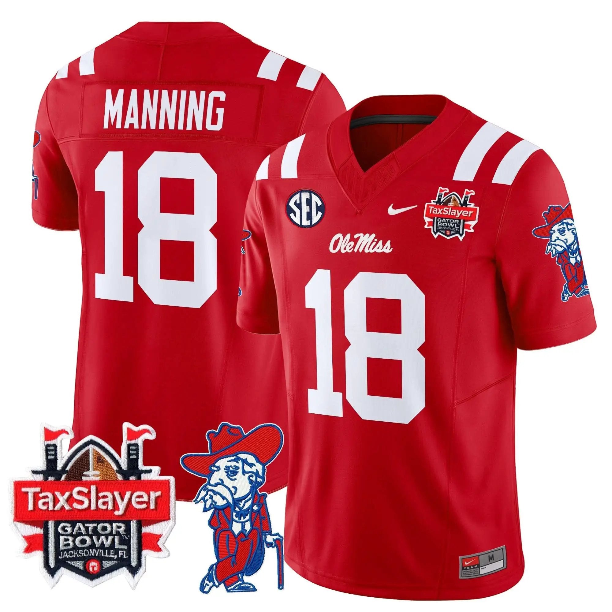 OMB 2025 Gator Bowl Patch Vapor Limited Jersey by Ole Miss Rebels