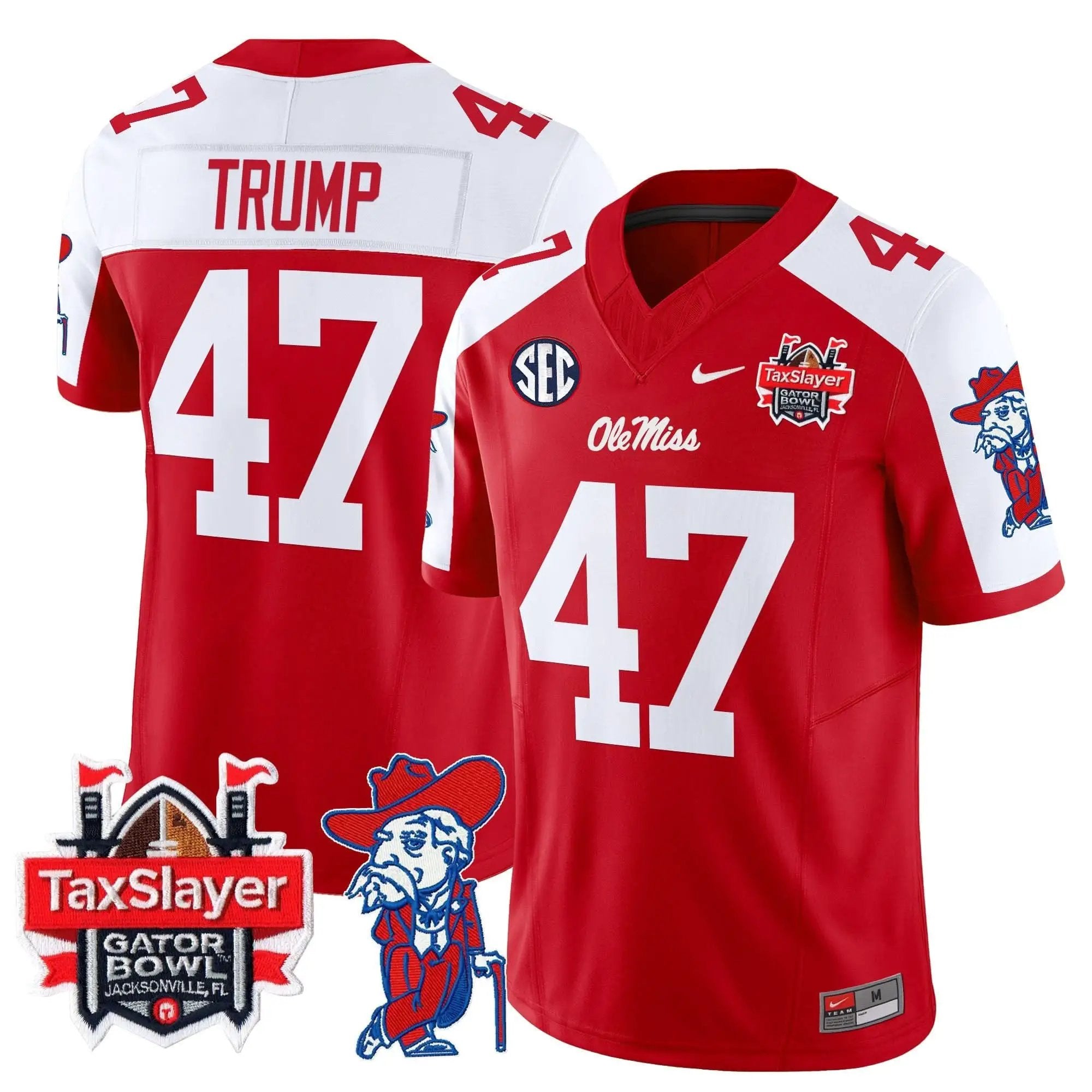 OMB 2025 Gator Bowl Patch Vapor Limited Jersey by Ole Miss Rebels