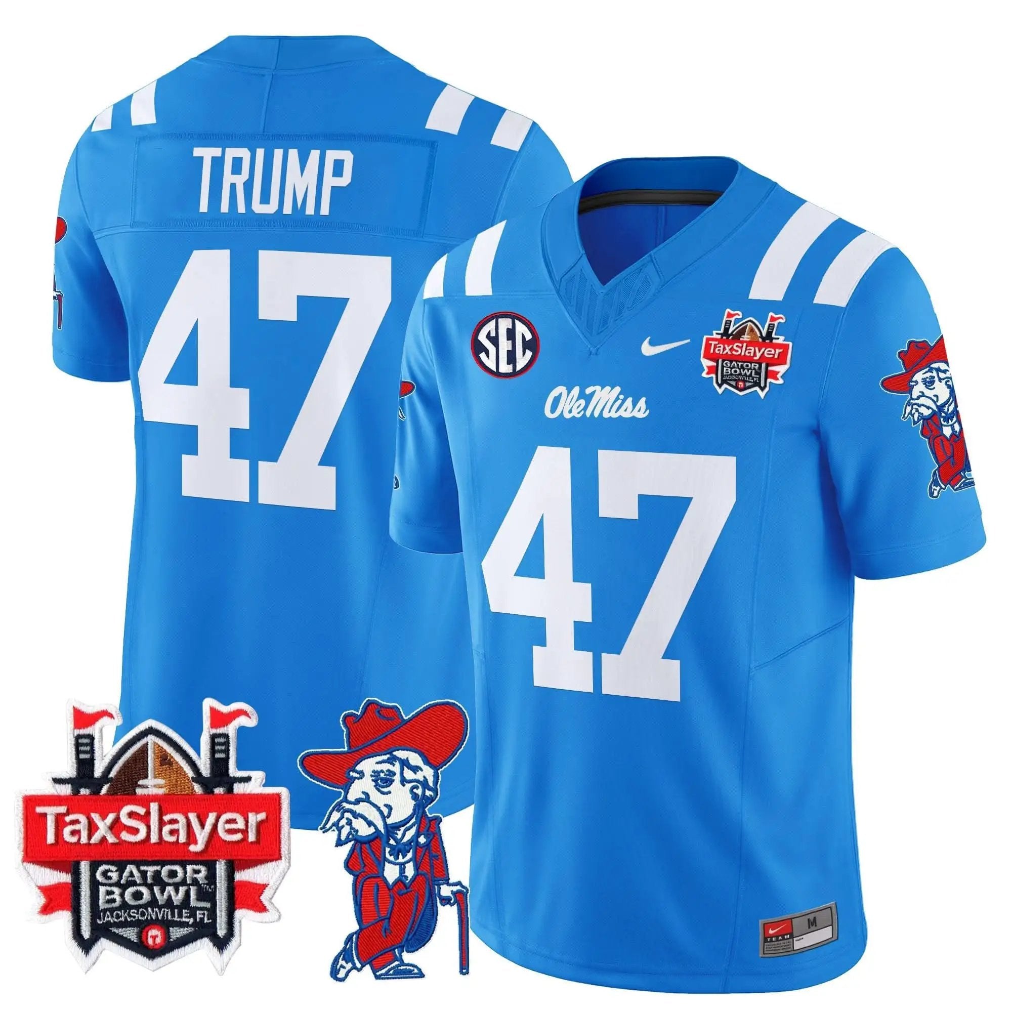 OMB 2025 Gator Bowl Patch Vapor Limited Jersey by Ole Miss Rebels