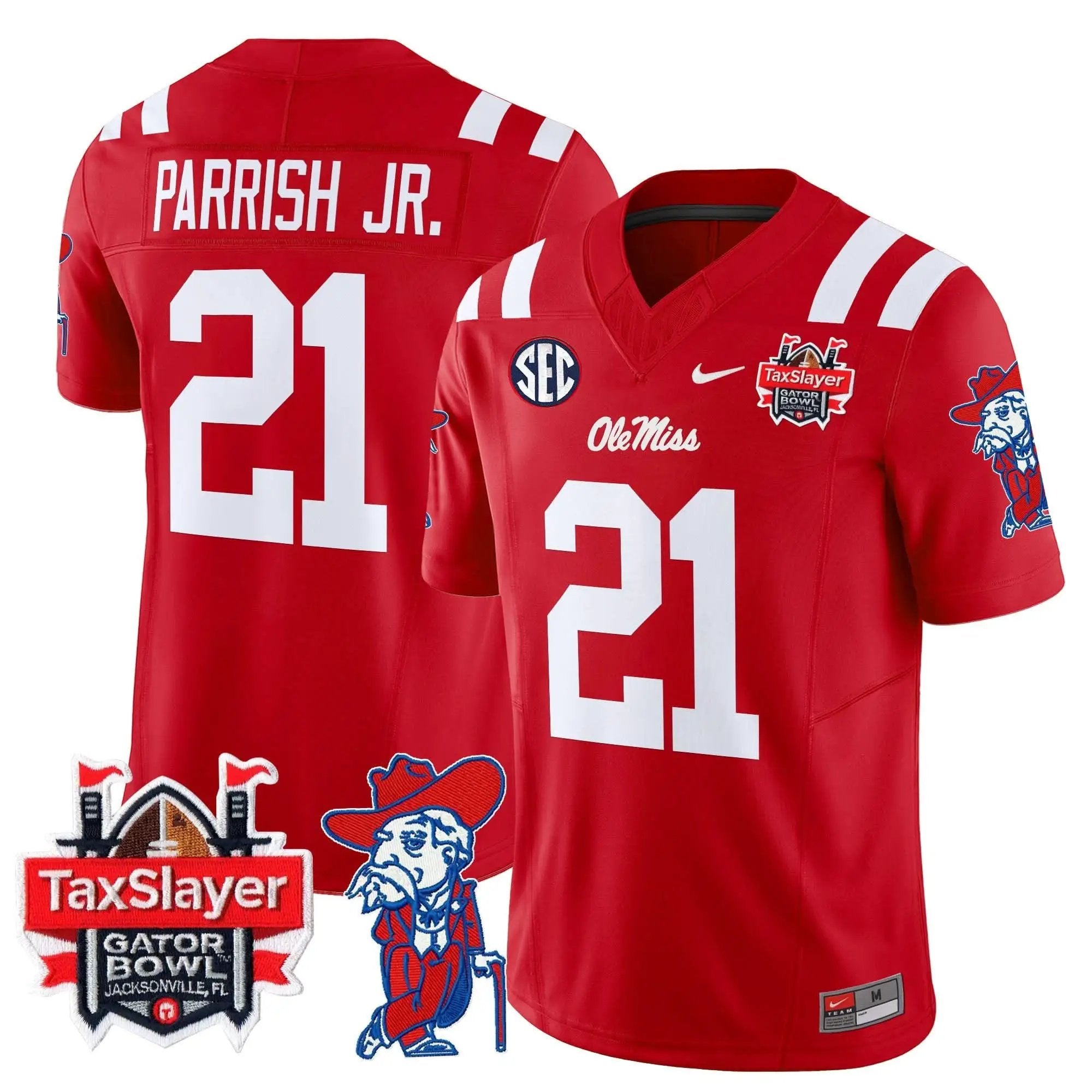 OMB 2025 Gator Bowl Patch Vapor Limited Jersey by Ole Miss Rebels
