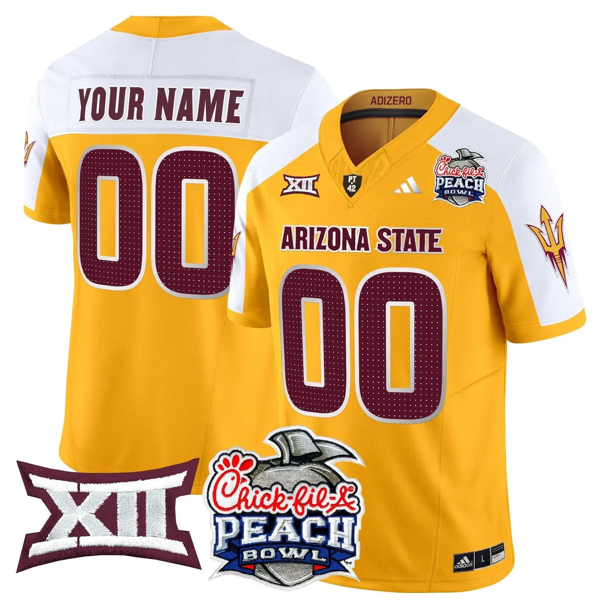 ASSD 2025 Peach Bowl Vapor Limited Custom Jersey V2 by Arizona State Sun Devils