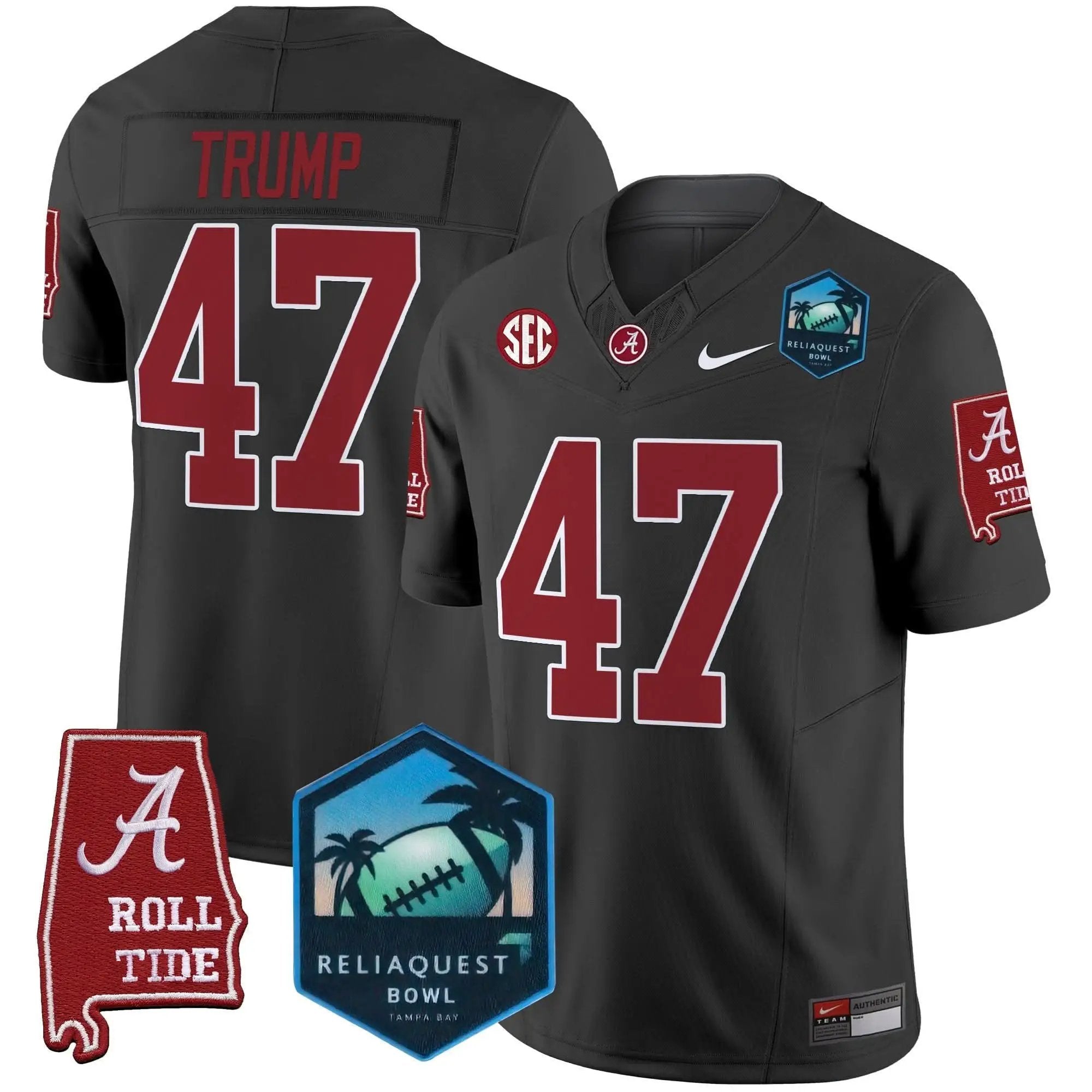 ACT 2025 ReliaQuest Bowl Patch Vapor Limited Jersey by Alabama Crimson Tide