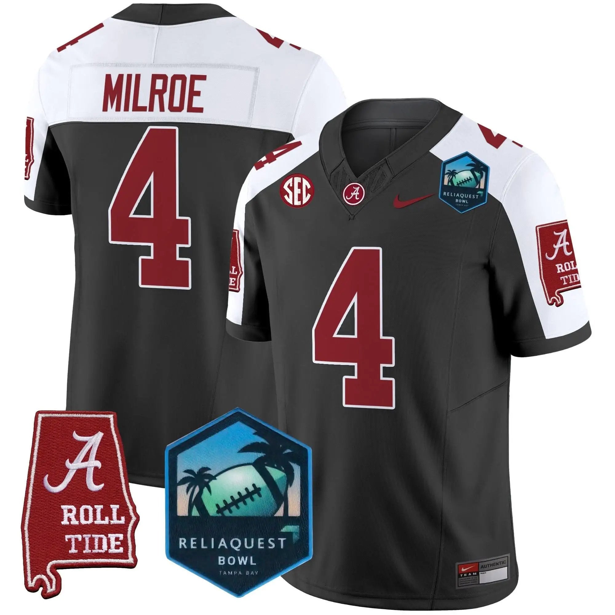 ACT 2025 ReliaQuest Bowl Patch Vapor Limited Jersey by Alabama Crimson Tide