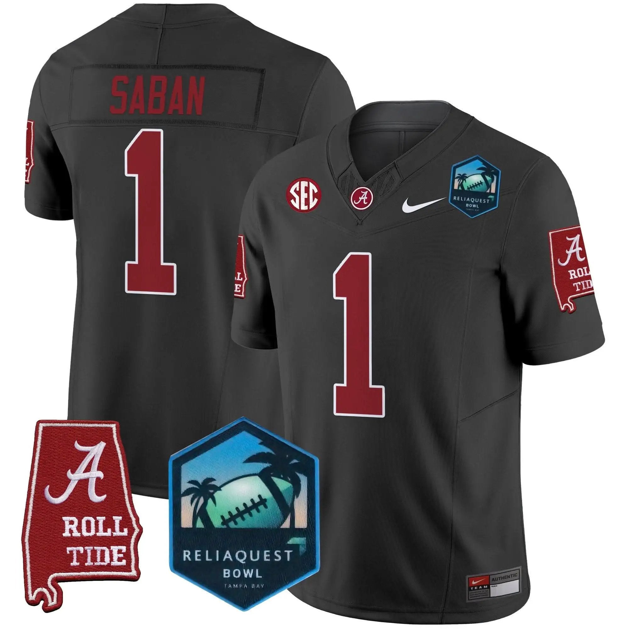 ACT 2025 ReliaQuest Bowl Patch Vapor Limited Jersey by Alabama Crimson Tide