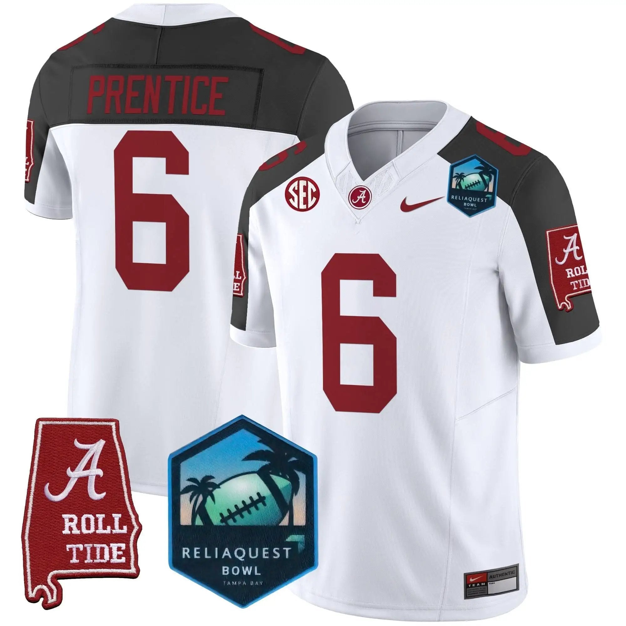 ACT 2025 ReliaQuest Bowl Patch Vapor Limited Jersey by Alabama Crimson Tide