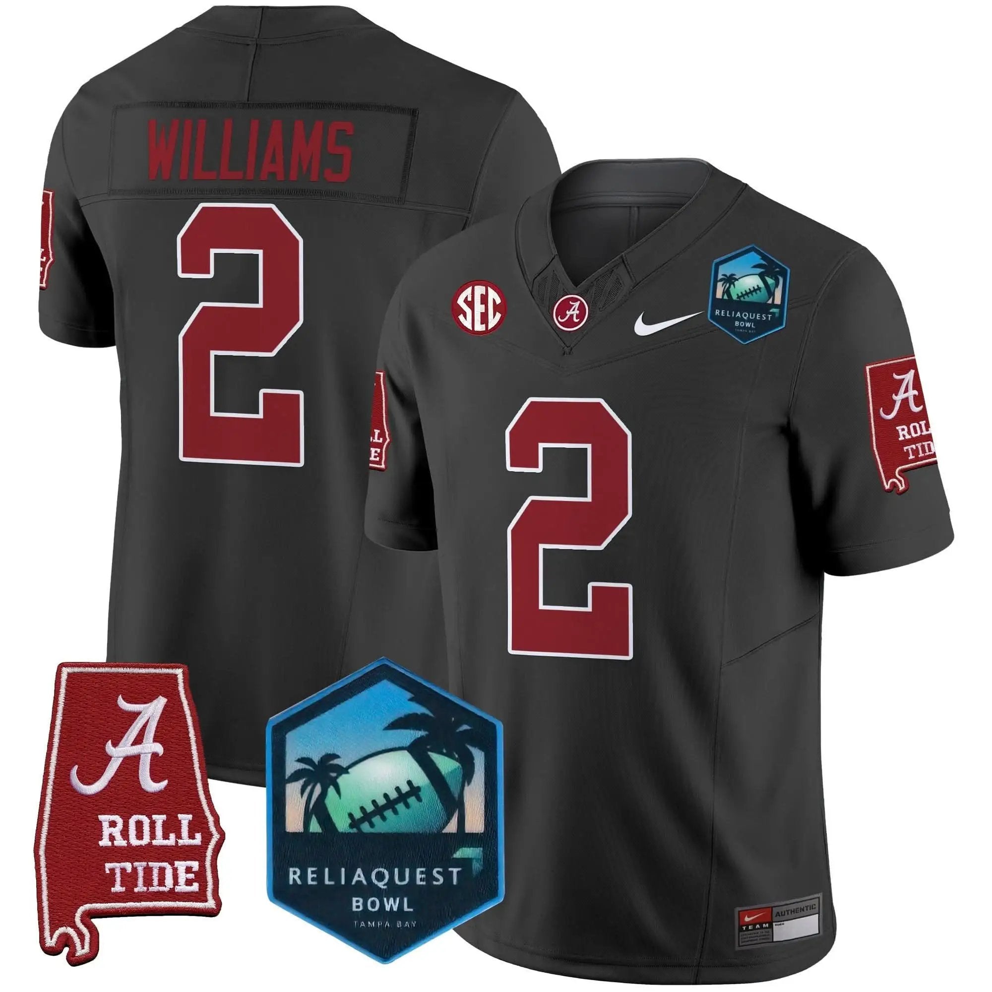 ACT 2025 ReliaQuest Bowl Patch Vapor Limited Jersey by Alabama Crimson Tide