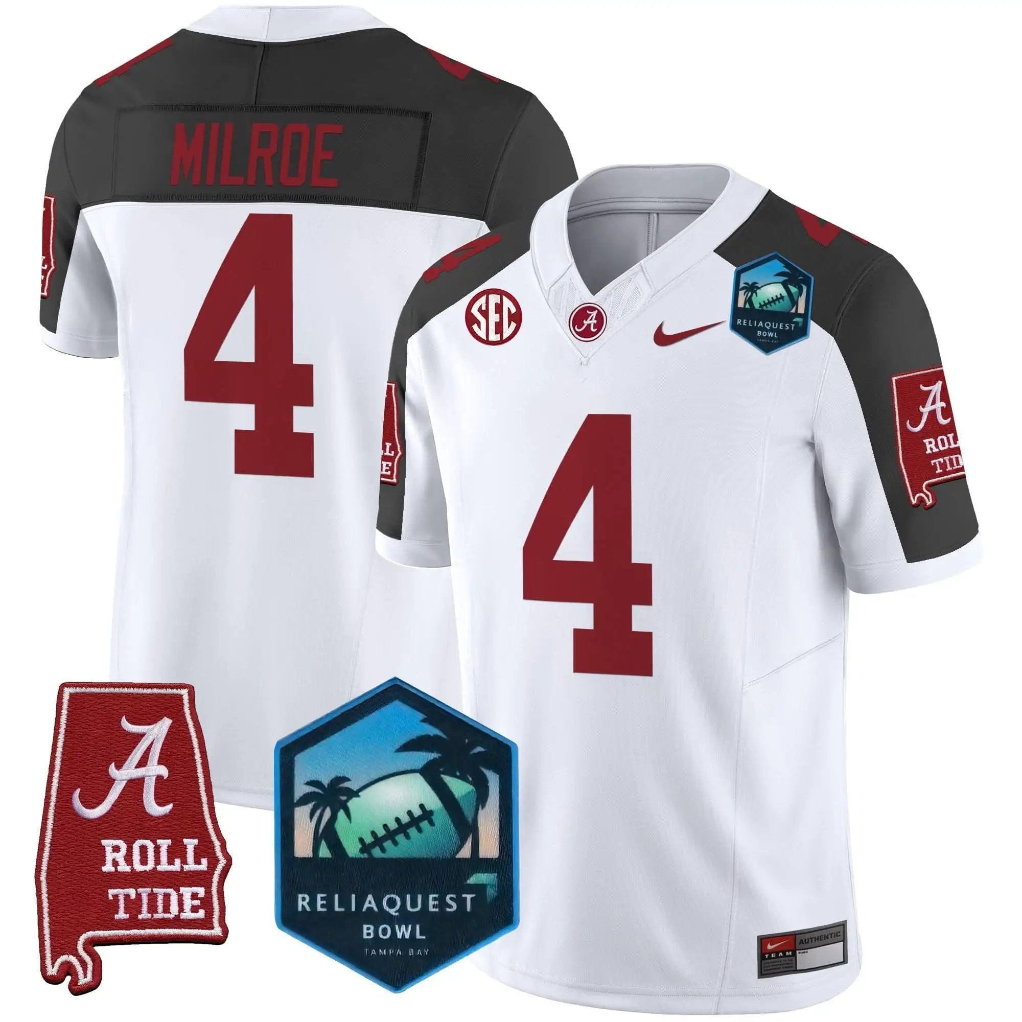 ACT 2025 ReliaQuest Bowl Patch Vapor Limited Jersey by Alabama Crimson Tide
