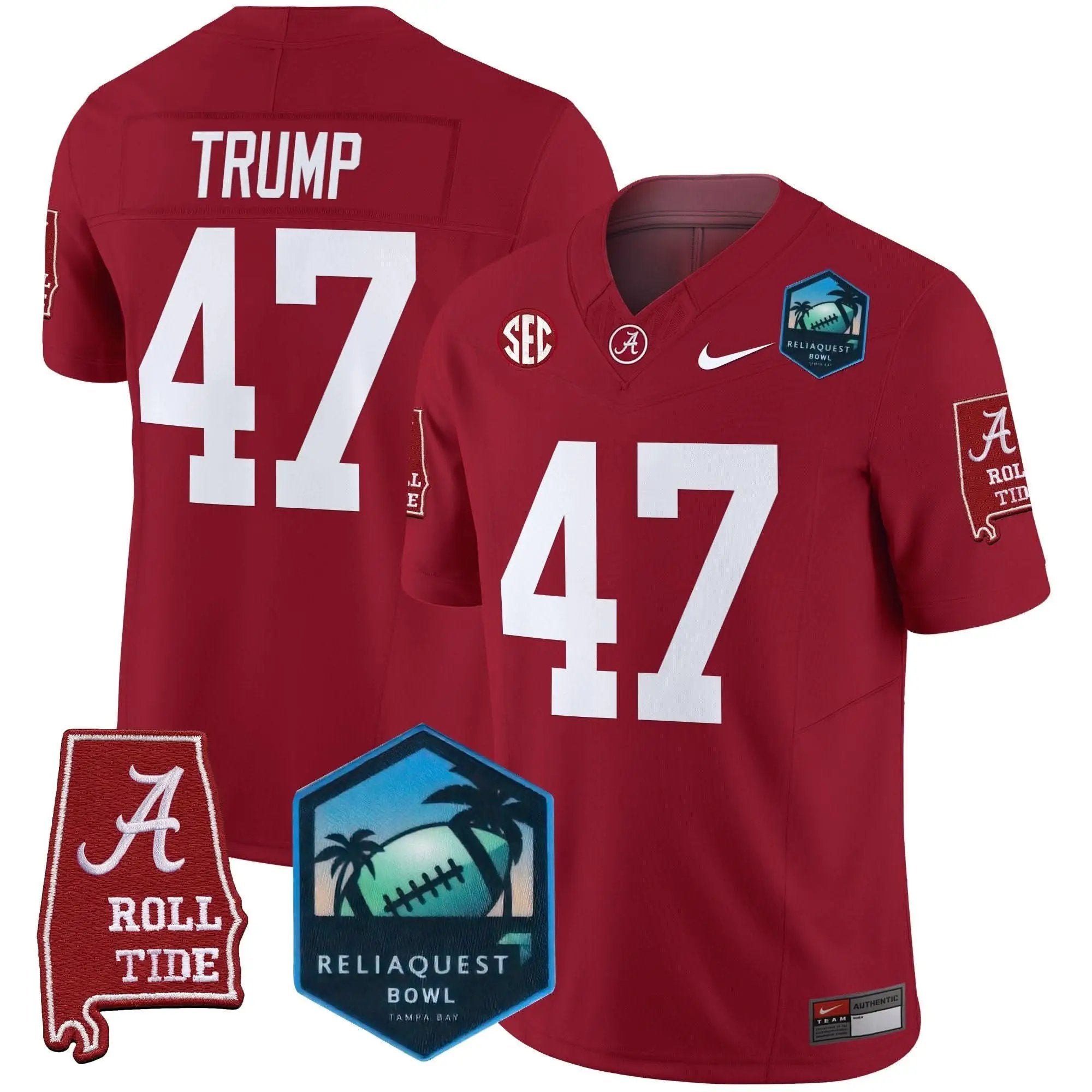 ACT 2025 ReliaQuest Bowl Patch Vapor Limited Jersey by Alabama Crimson Tide