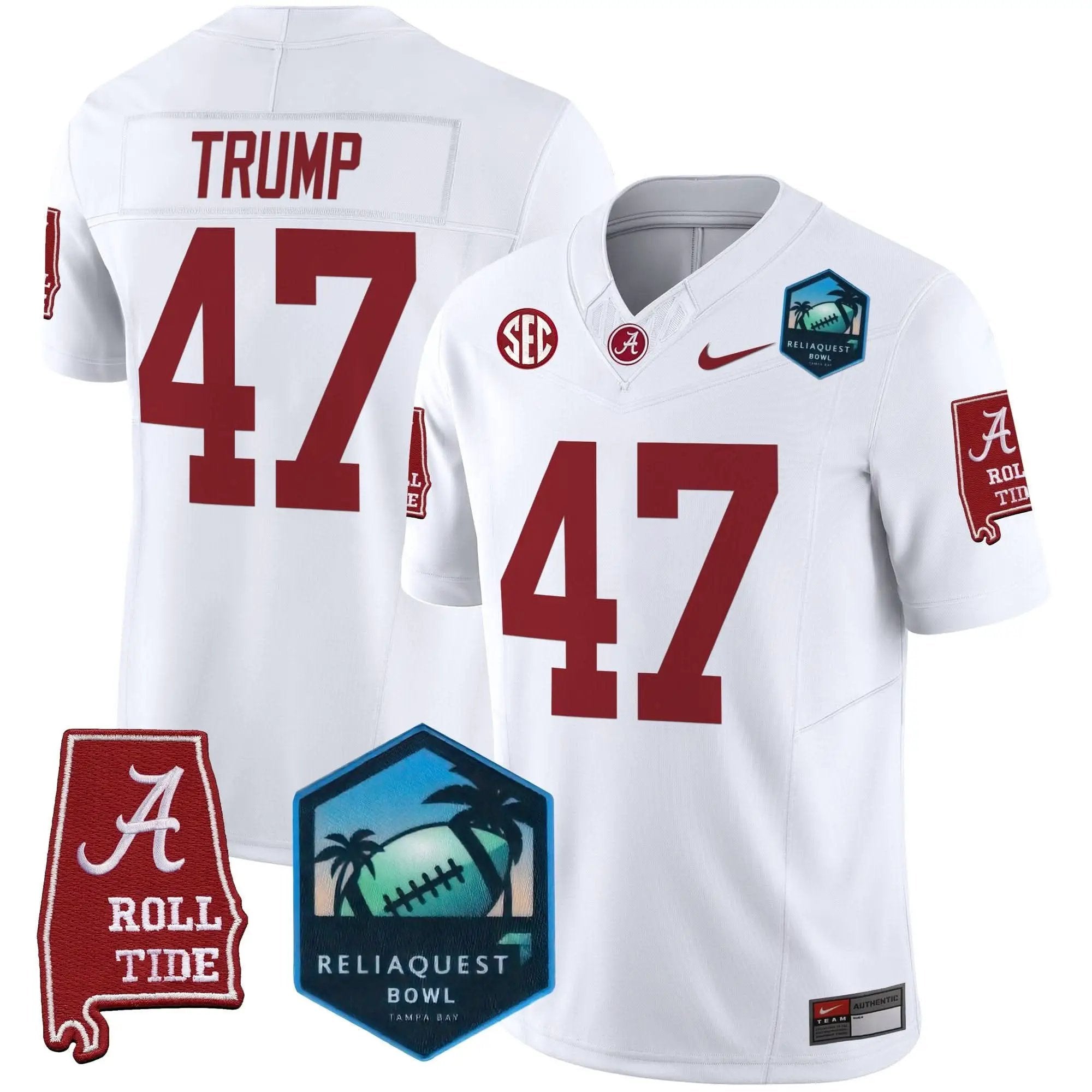 ACT 2025 ReliaQuest Bowl Patch Vapor Limited Jersey by Alabama Crimson Tide