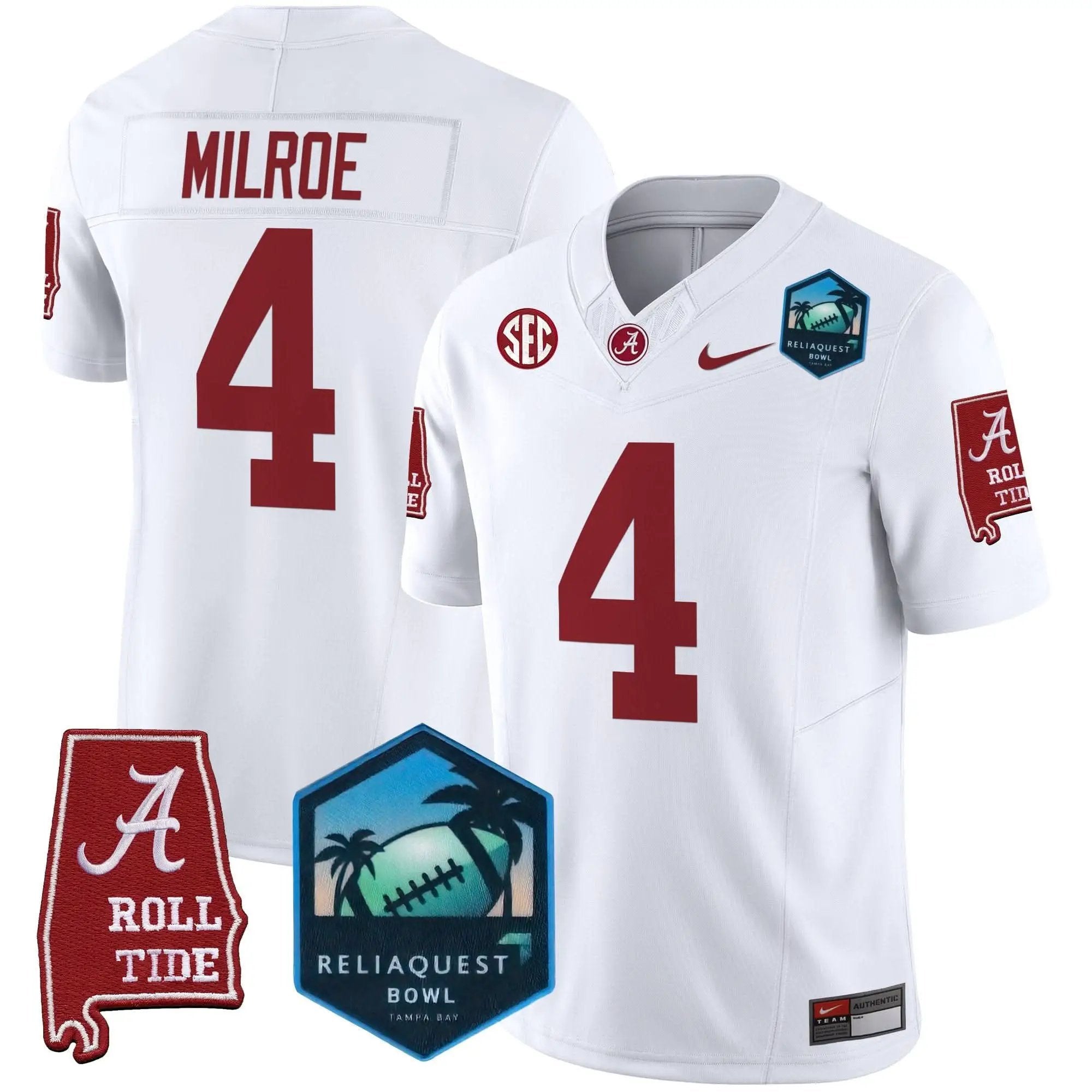 ACT 2025 ReliaQuest Bowl Patch Vapor Limited Jersey by Alabama Crimson Tide