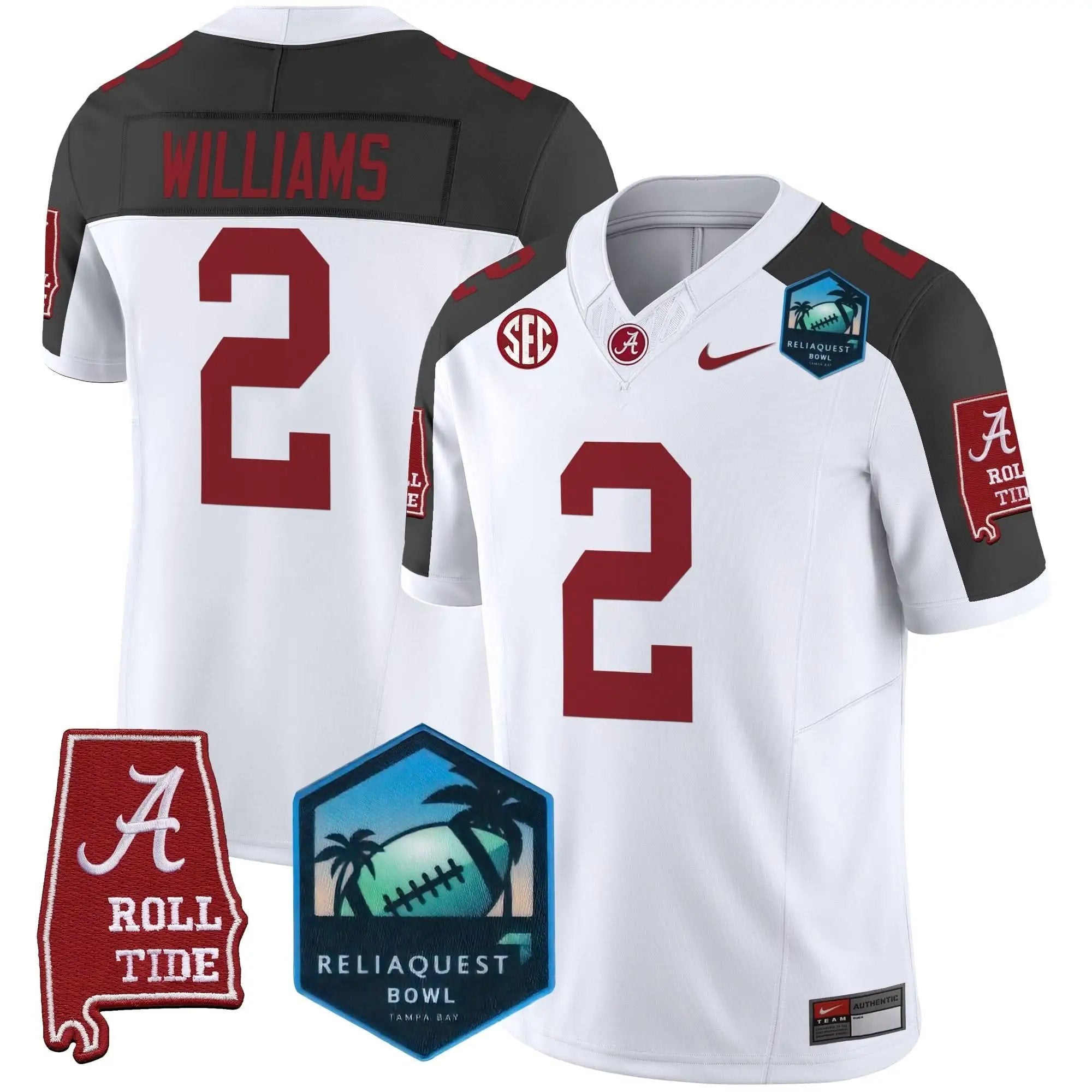 ACT 2025 ReliaQuest Bowl Patch Vapor Limited Jersey by Alabama Crimson Tide