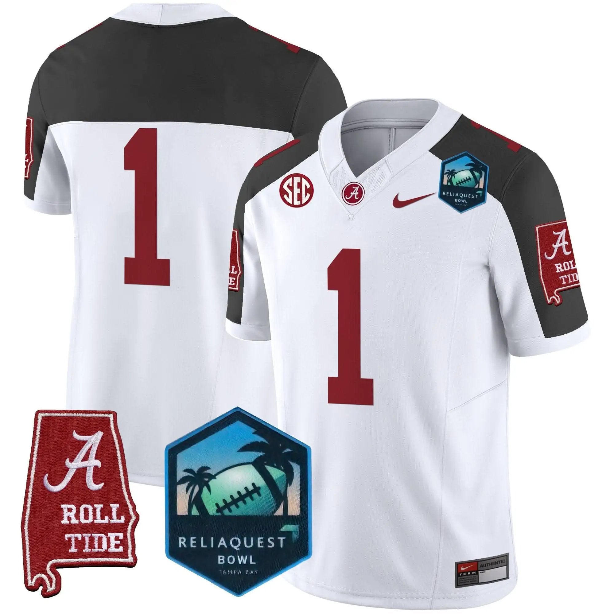 ACT 2025 ReliaQuest Bowl Patch Vapor Limited Jersey by Alabama Crimson Tide