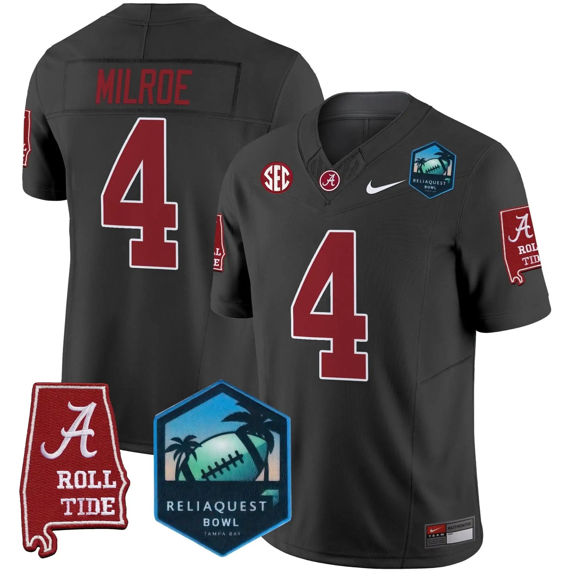 ACT 2025 ReliaQuest Bowl Patch Vapor Limited Jersey by Alabama Crimson Tide