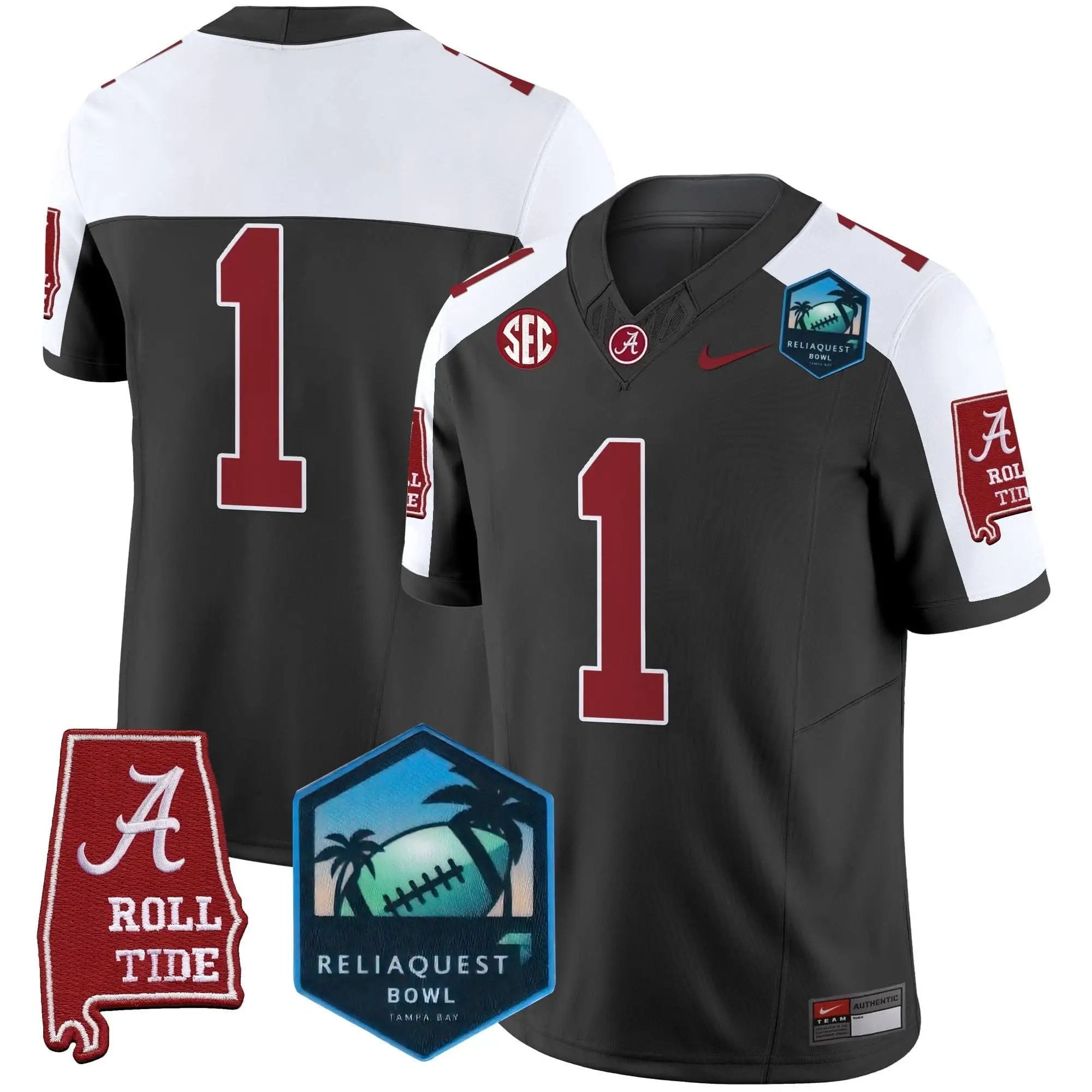 ACT 2025 ReliaQuest Bowl Patch Vapor Limited Jersey by Alabama Crimson Tide