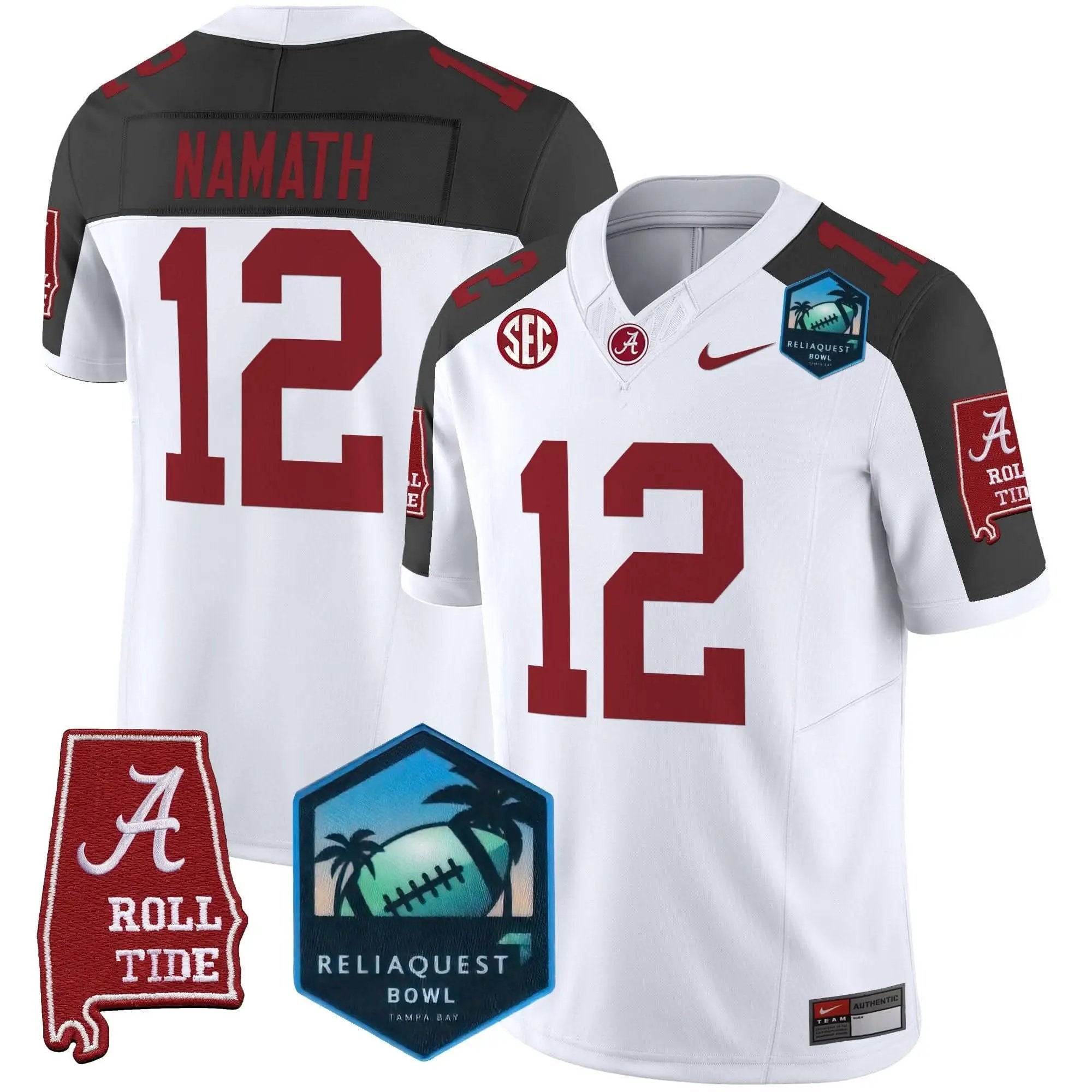 ACT 2025 ReliaQuest Bowl Patch Vapor Limited Jersey by Alabama Crimson Tide