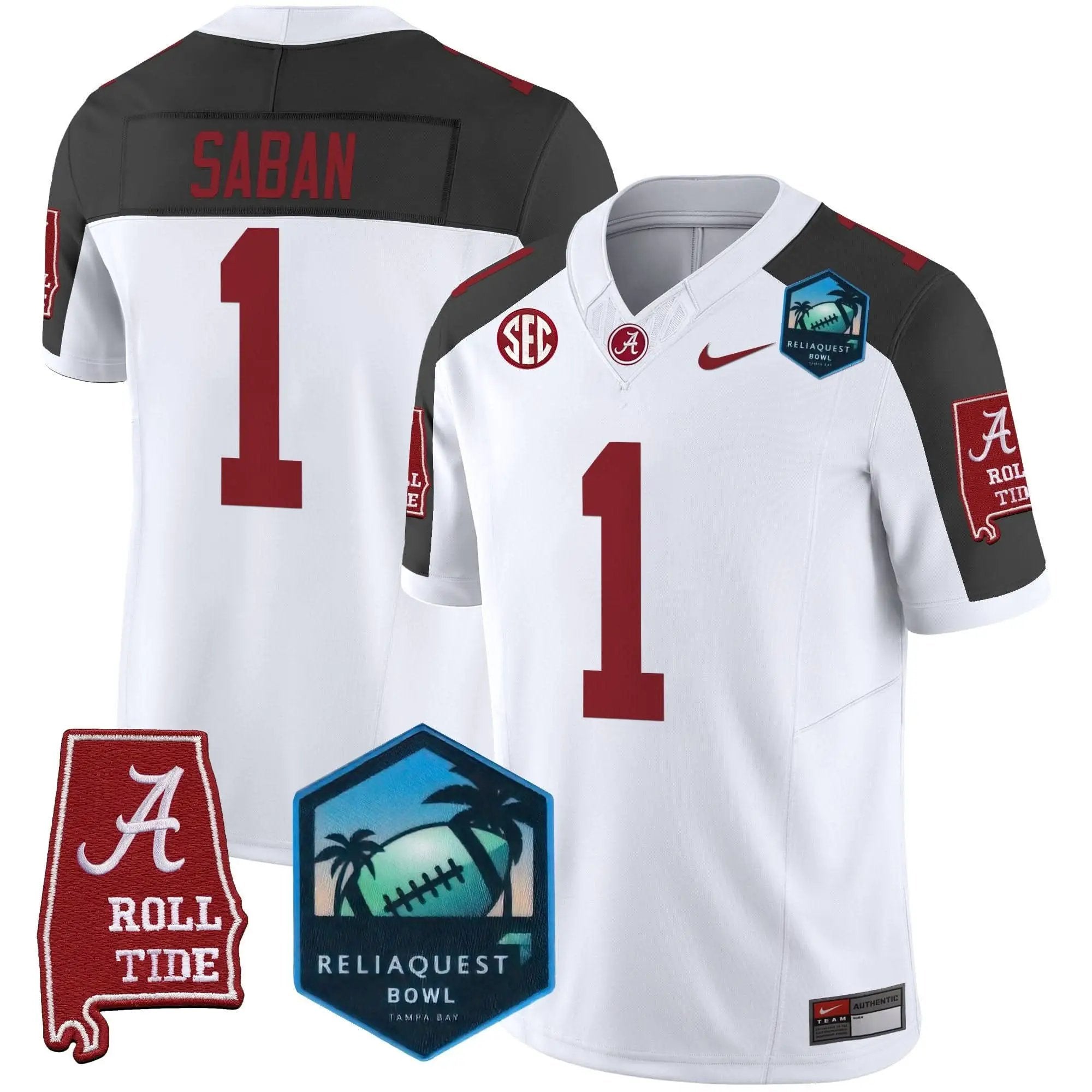 ACT 2025 ReliaQuest Bowl Patch Vapor Limited Jersey by Alabama Crimson Tide