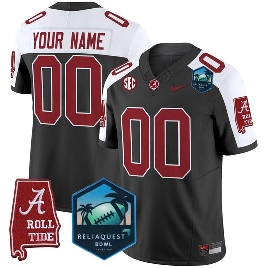 ACT 2025 ReliaQuest Bowl Patch Vapor Limited Custom Jersey by Alabama Crimson Tide