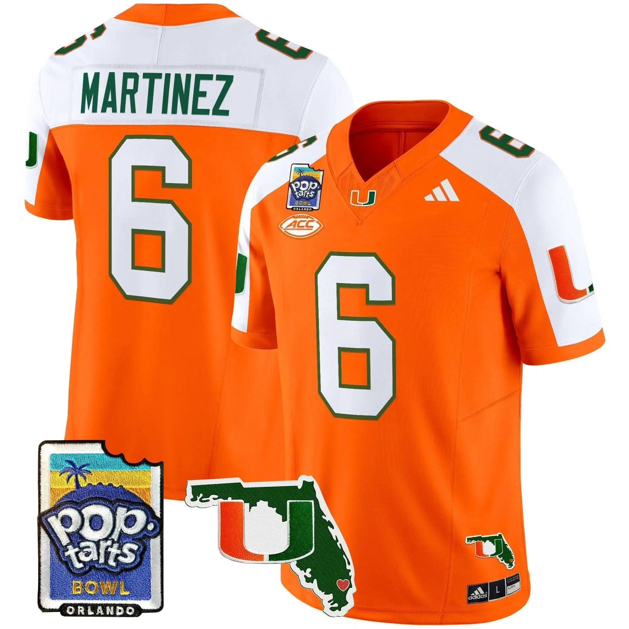 MH 2025 PopTarts Bowl Patch Vapor Limited Jersey by Miami Hurricanes