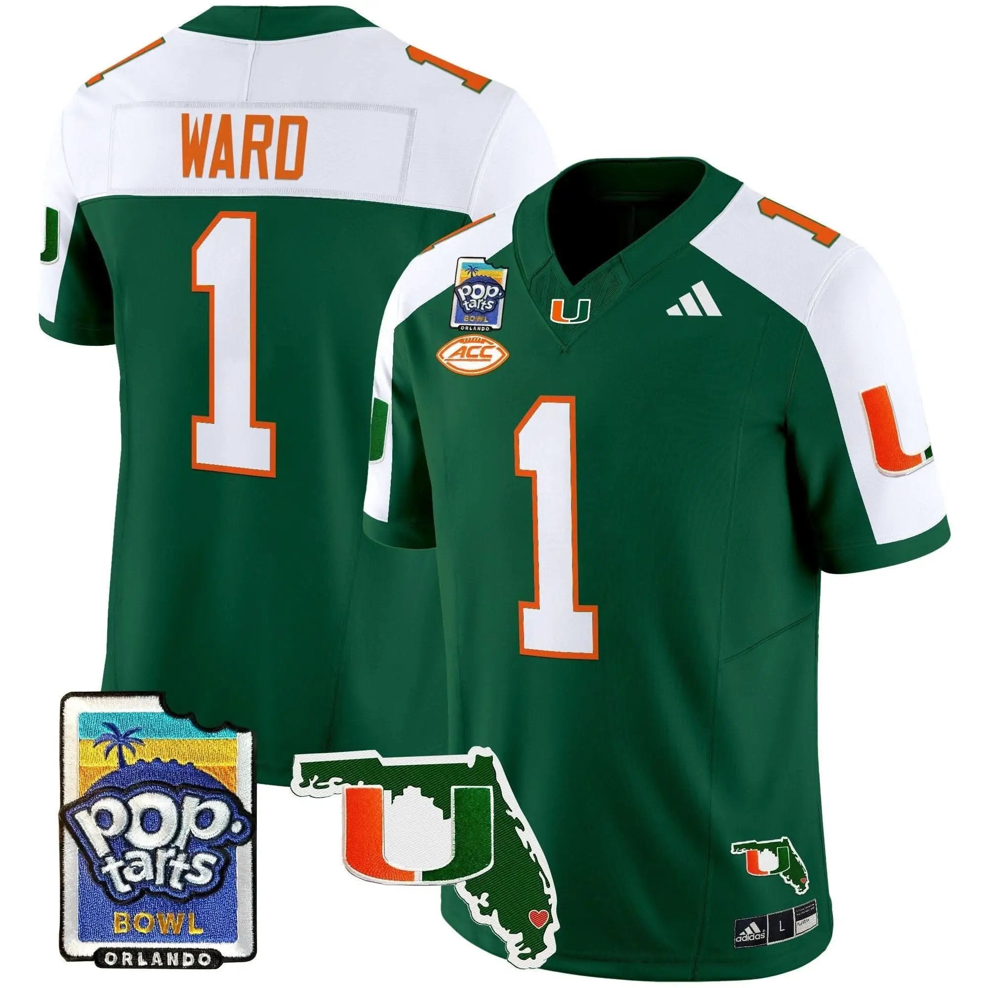 MH 2025 PopTarts Bowl Patch Vapor Limited Jersey by Miami Hurricanes