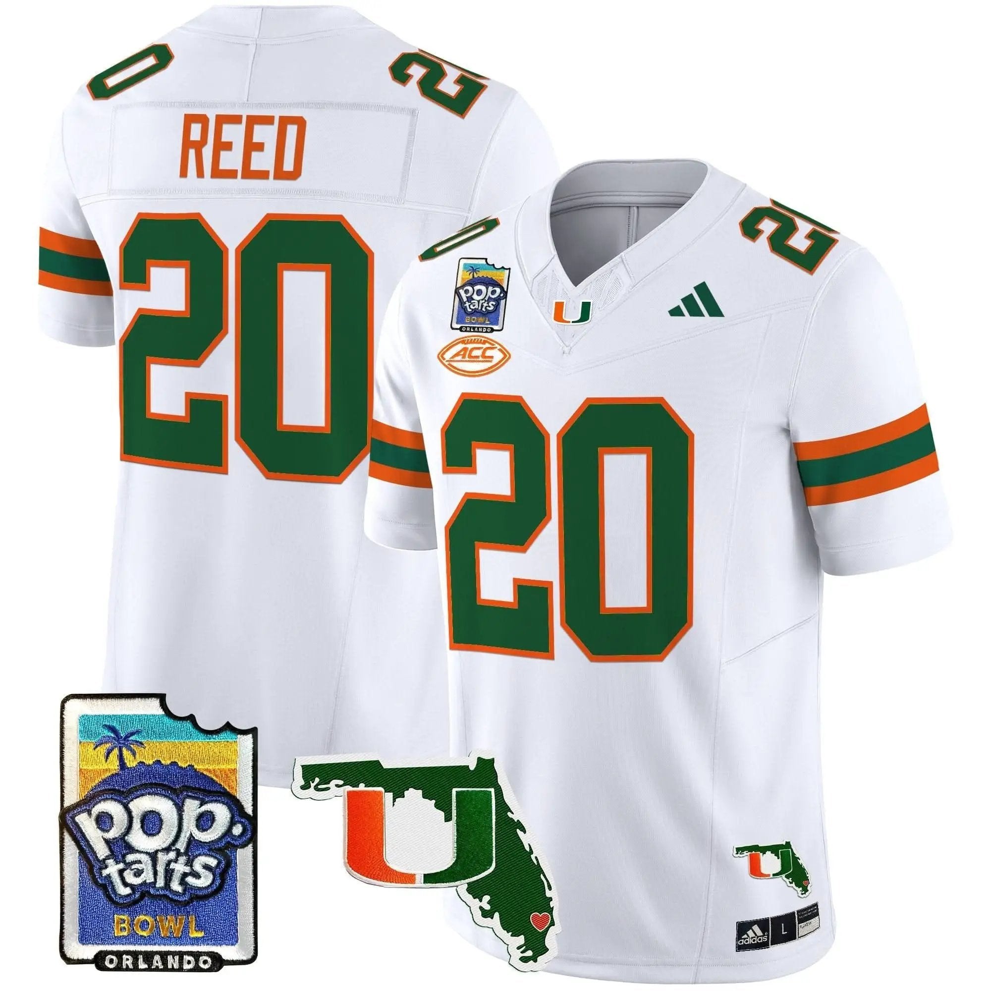 MH 2025 PopTarts Bowl Patch Vapor Limited Jersey by Miami Hurricanes