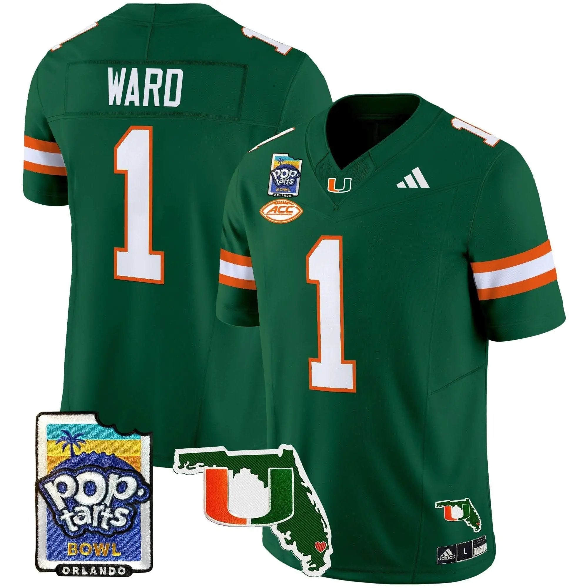 MH 2025 PopTarts Bowl Patch Vapor Limited Jersey by Miami Hurricanes