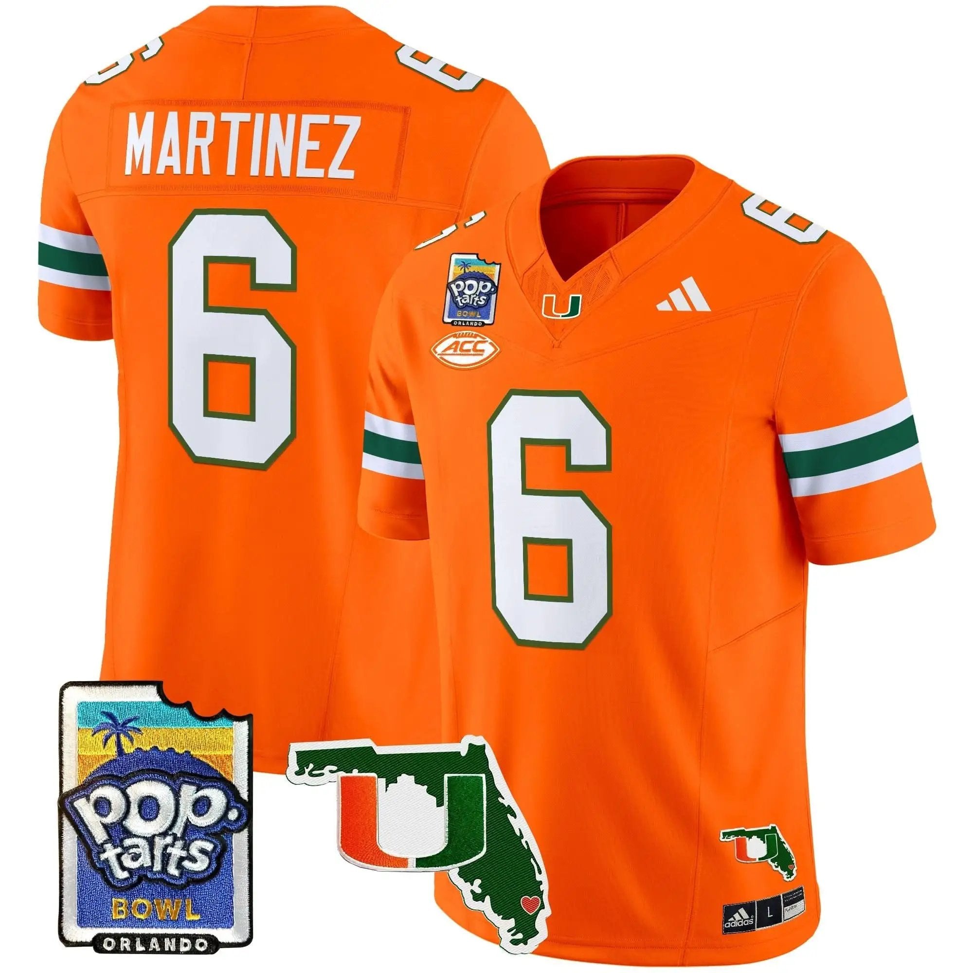 MH 2025 PopTarts Bowl Patch Vapor Limited Jersey by Miami Hurricanes