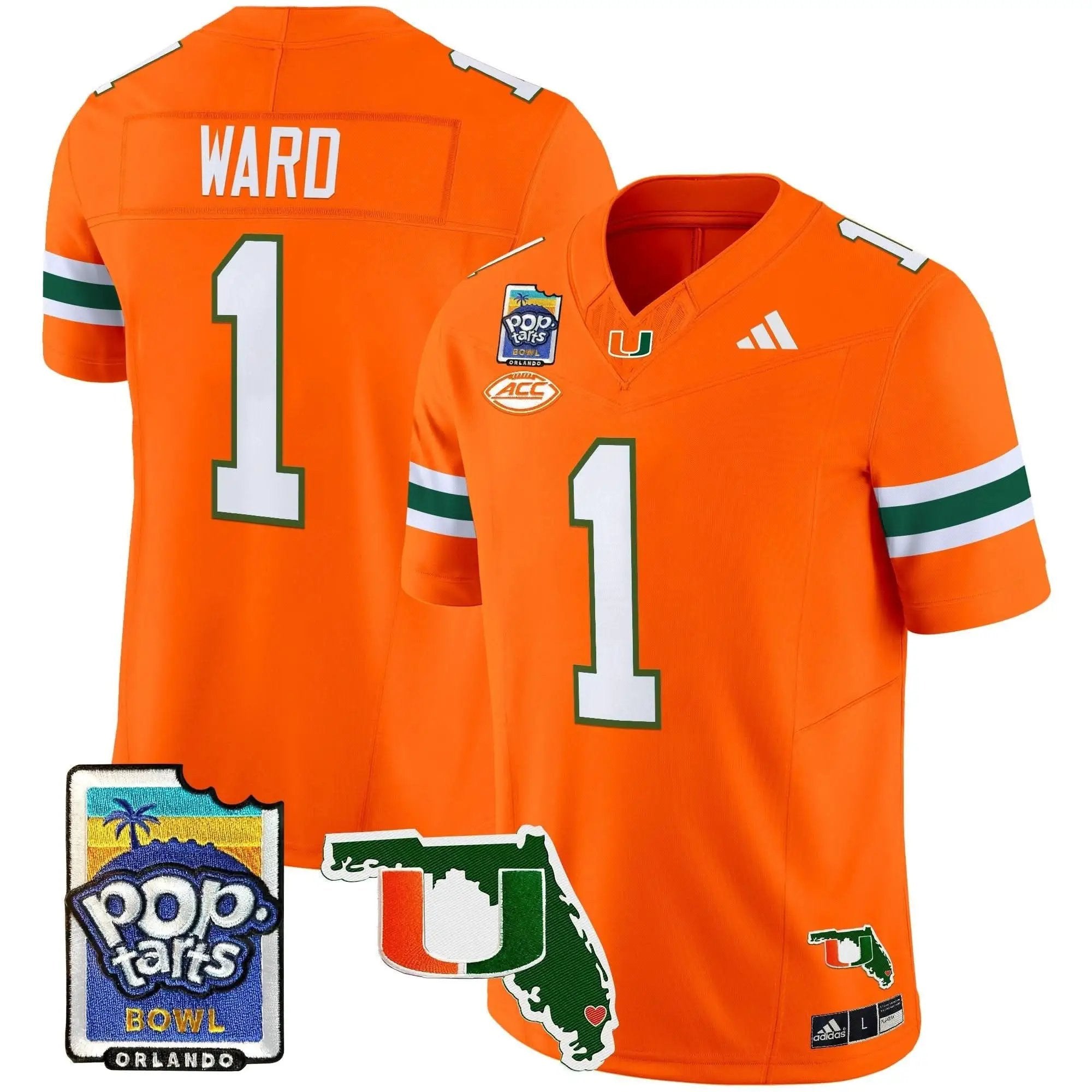 MH 2025 PopTarts Bowl Patch Vapor Limited Jersey by Miami Hurricanes