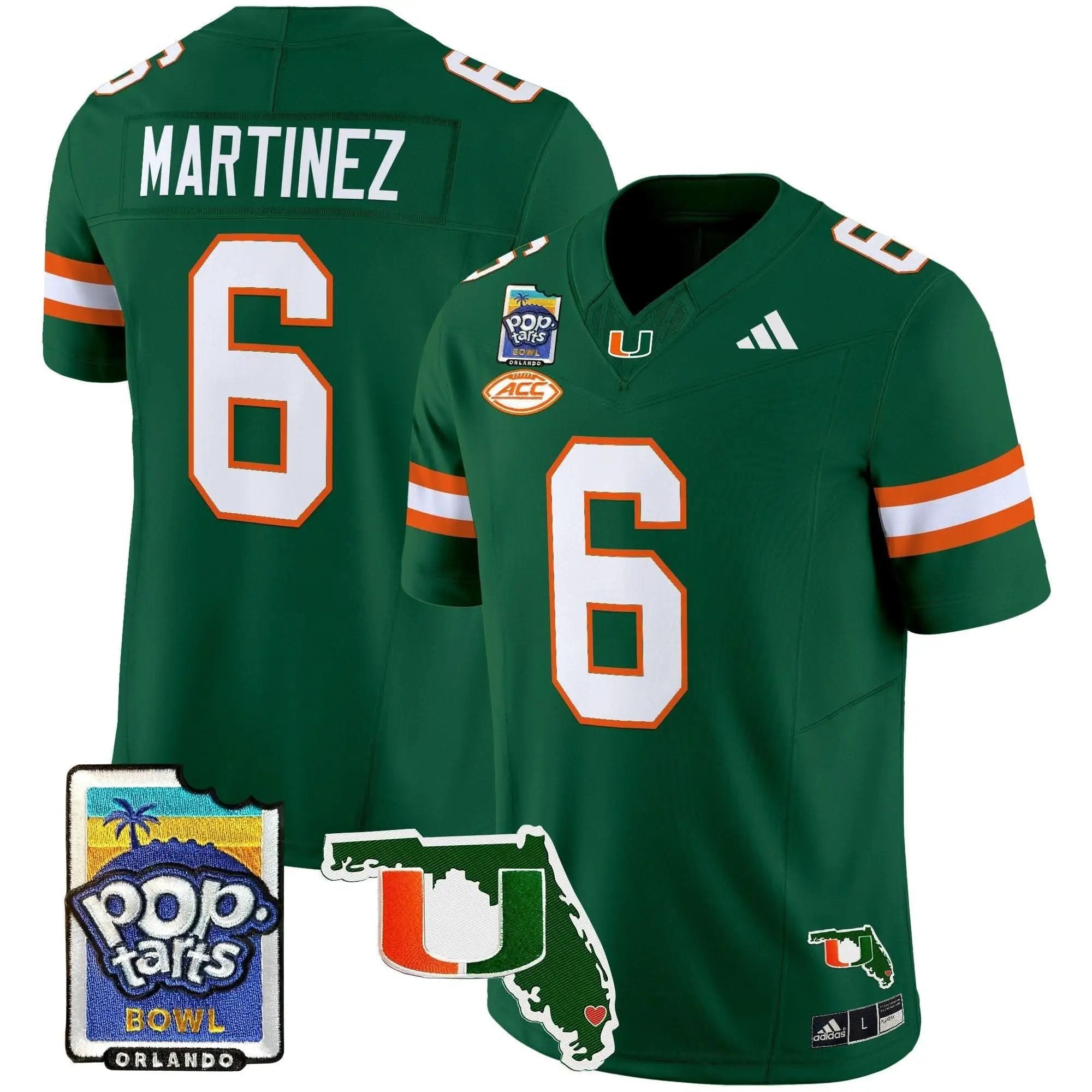 MH 2025 PopTarts Bowl Patch Vapor Limited Jersey by Miami Hurricanes