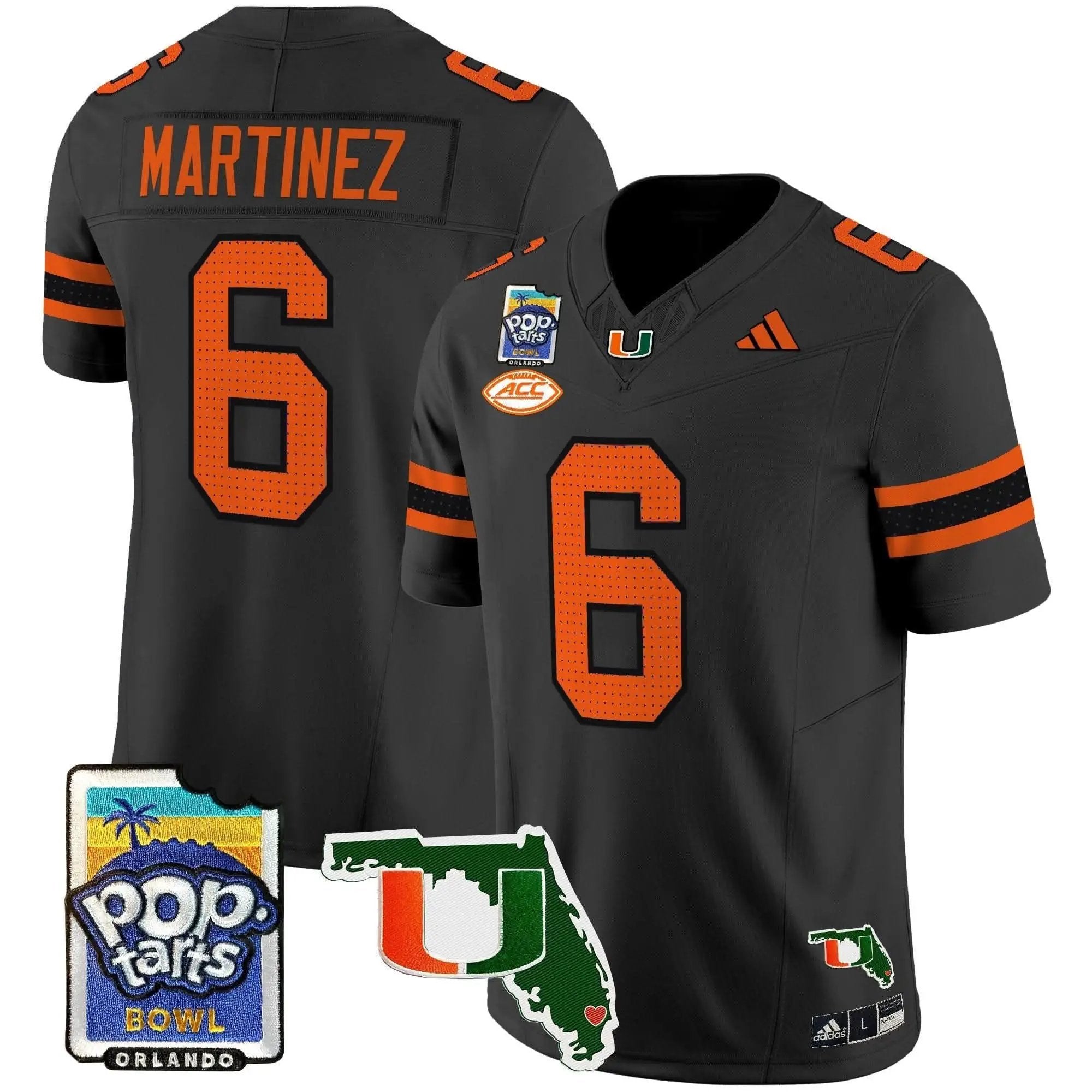 MH 2025 PopTarts Bowl Patch Vapor Limited Jersey by Miami Hurricanes