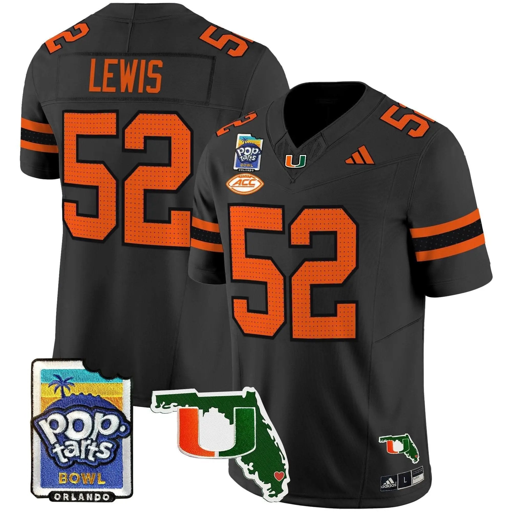 MH 2025 PopTarts Bowl Patch Vapor Limited Jersey by Miami Hurricanes