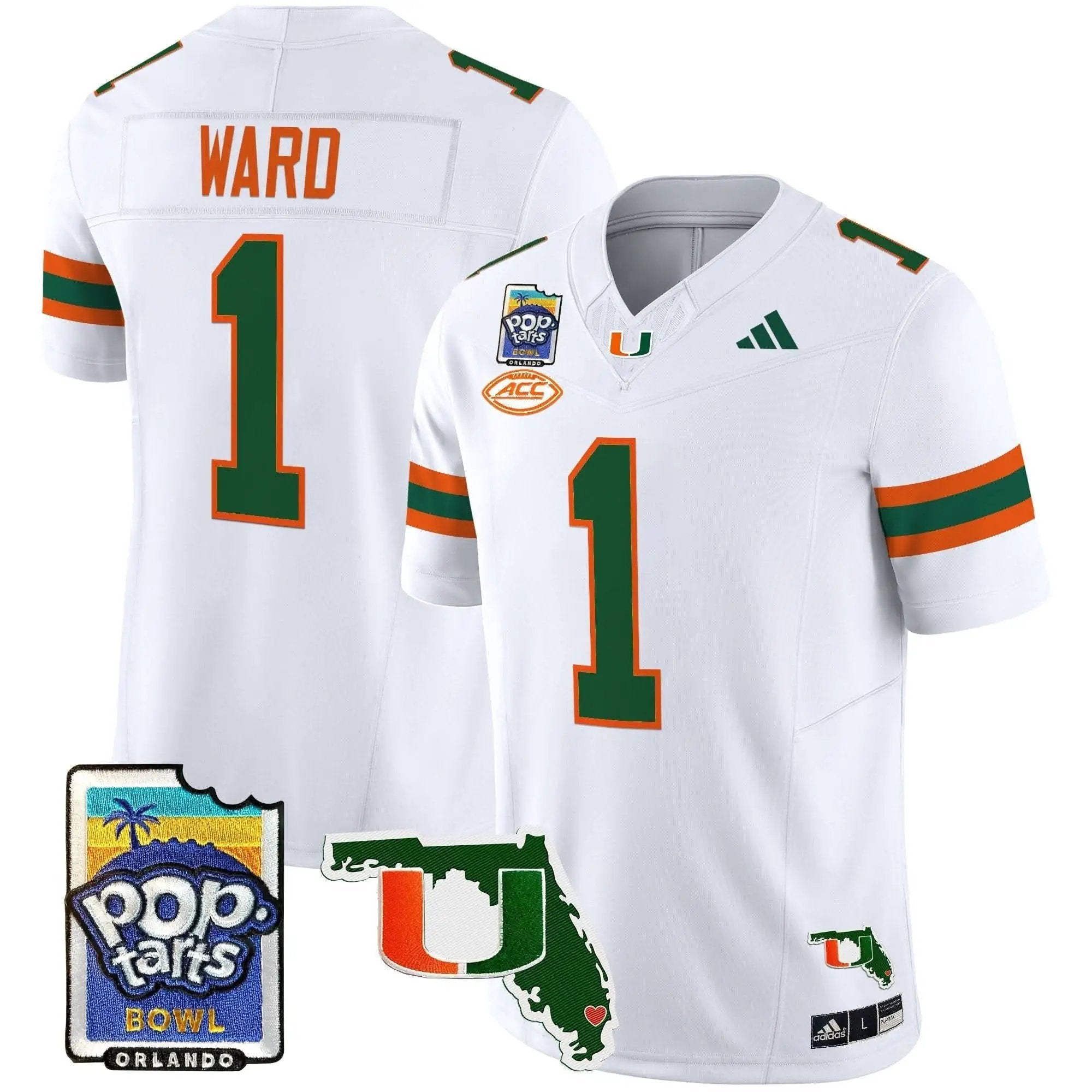 MH 2025 PopTarts Bowl Patch Vapor Limited Jersey by Miami Hurricanes