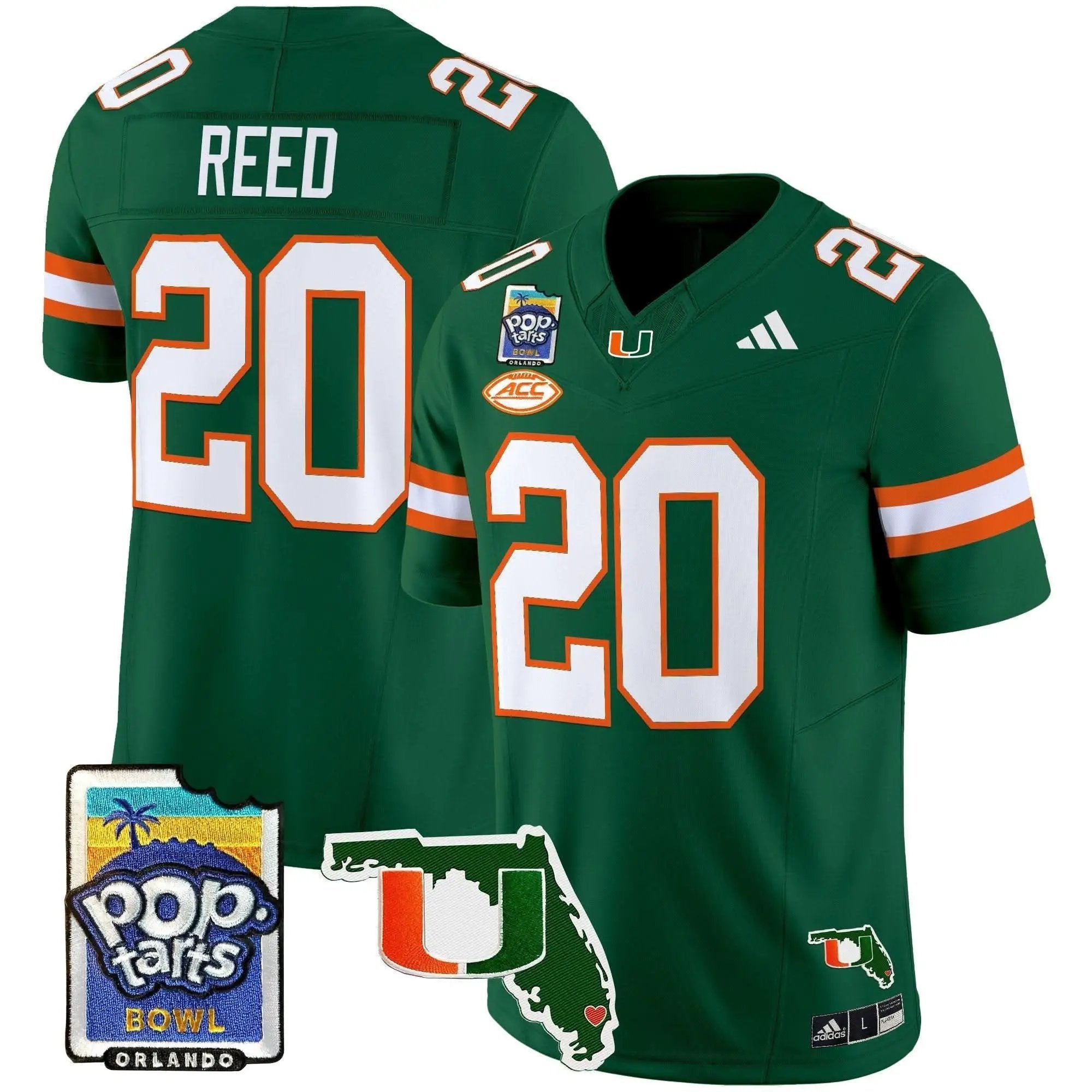 MH 2025 PopTarts Bowl Patch Vapor Limited Jersey by Miami Hurricanes