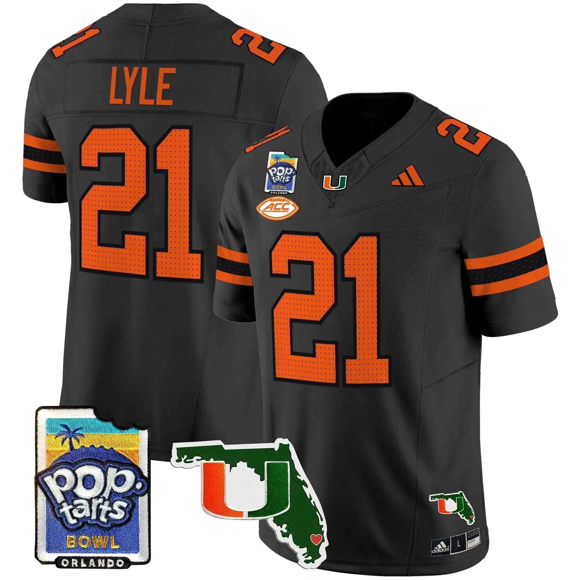 MH 2025 PopTarts Bowl Patch Vapor Limited Jersey by Miami Hurricanes