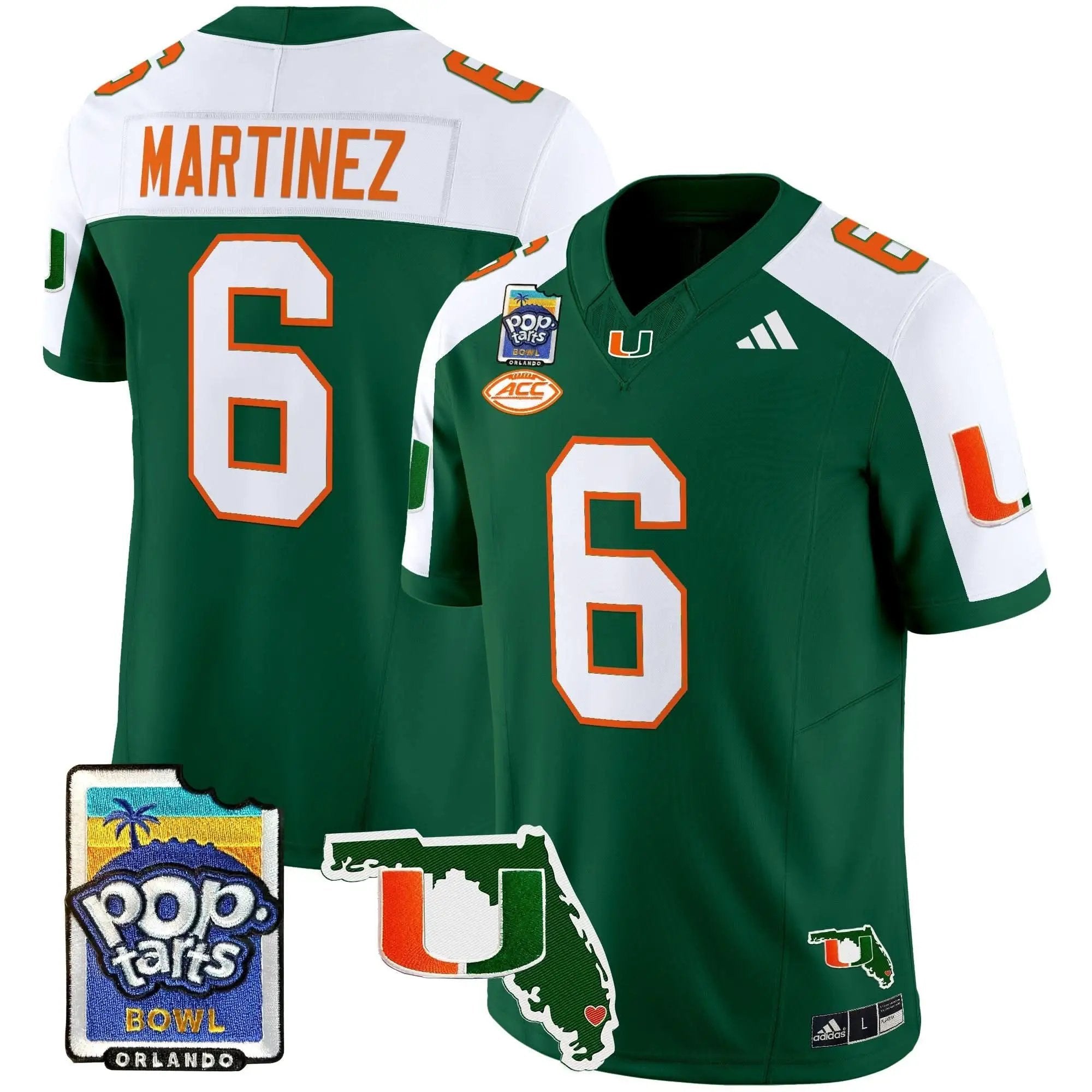 MH 2025 PopTarts Bowl Patch Vapor Limited Jersey by Miami Hurricanes