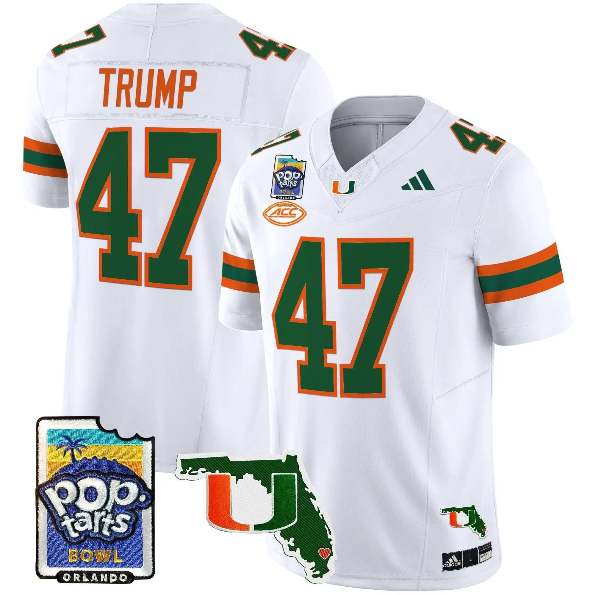 MH 2025 PopTarts Bowl Patch Vapor Limited Jersey by Miami Hurricanes