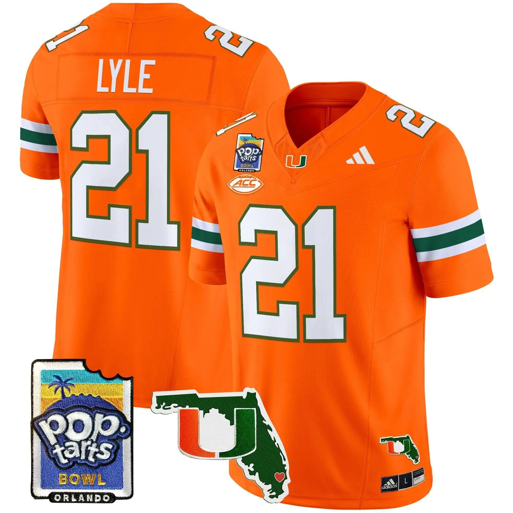 MH 2025 PopTarts Bowl Patch Vapor Limited Jersey by Miami Hurricanes